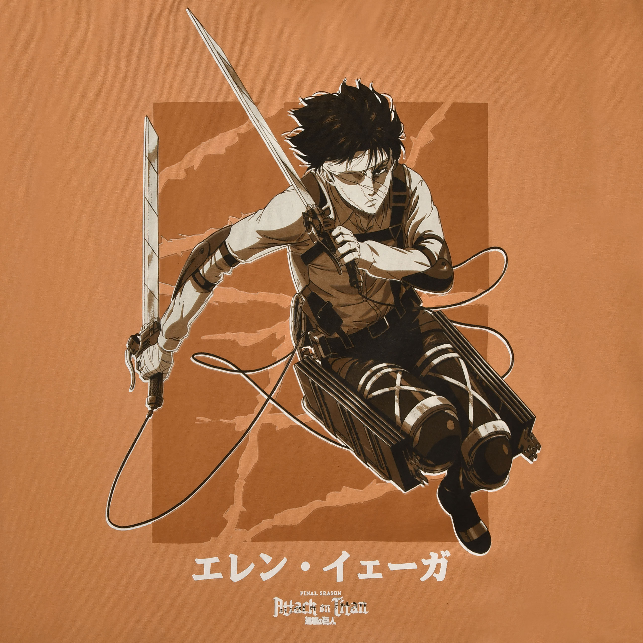 Attack on Titan - Levi Oversize T-Shirt Orange