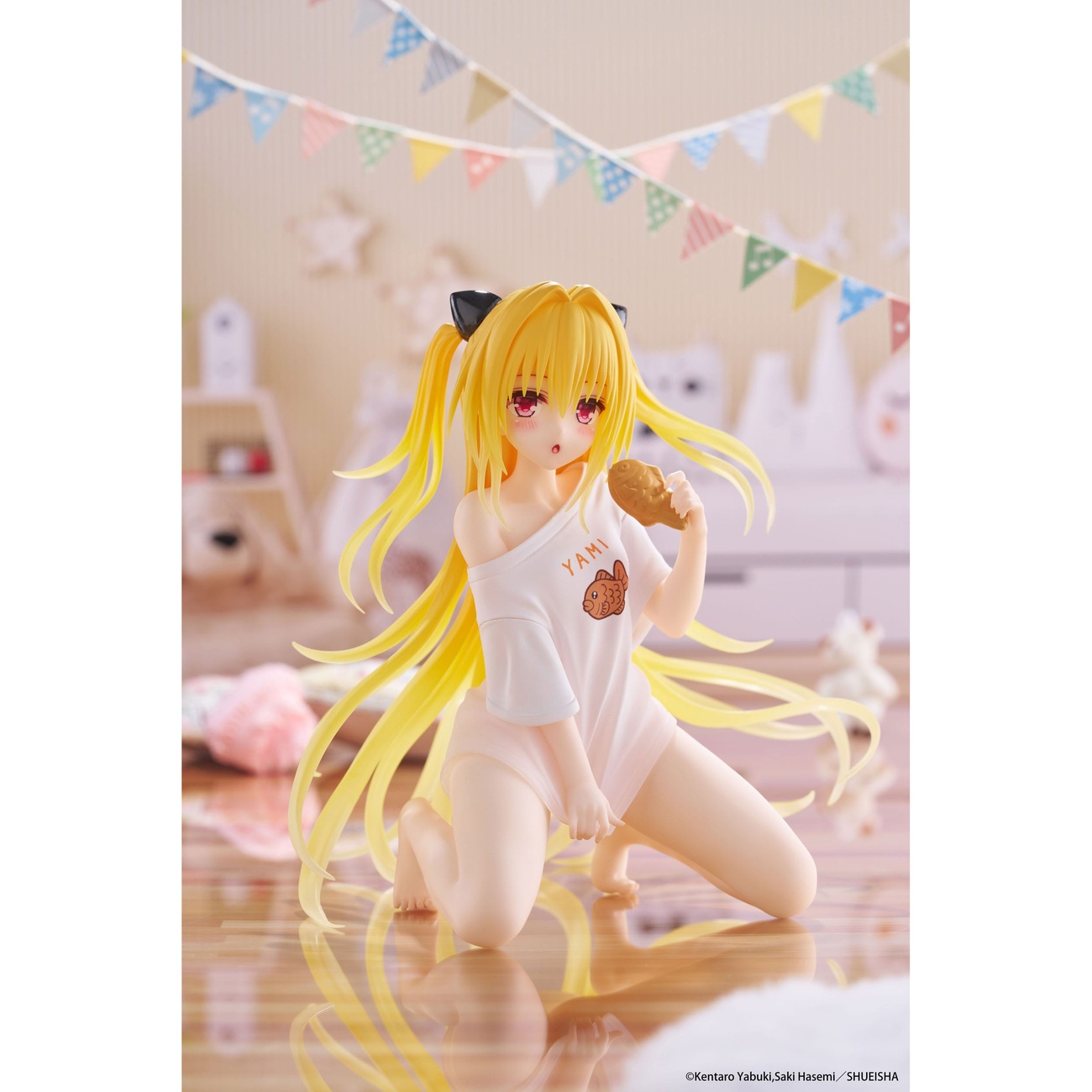 To Love-Ru Darkness PVC Statue Desktop Cute Figure Golden Darkness Roomwear Ver. 13 cm