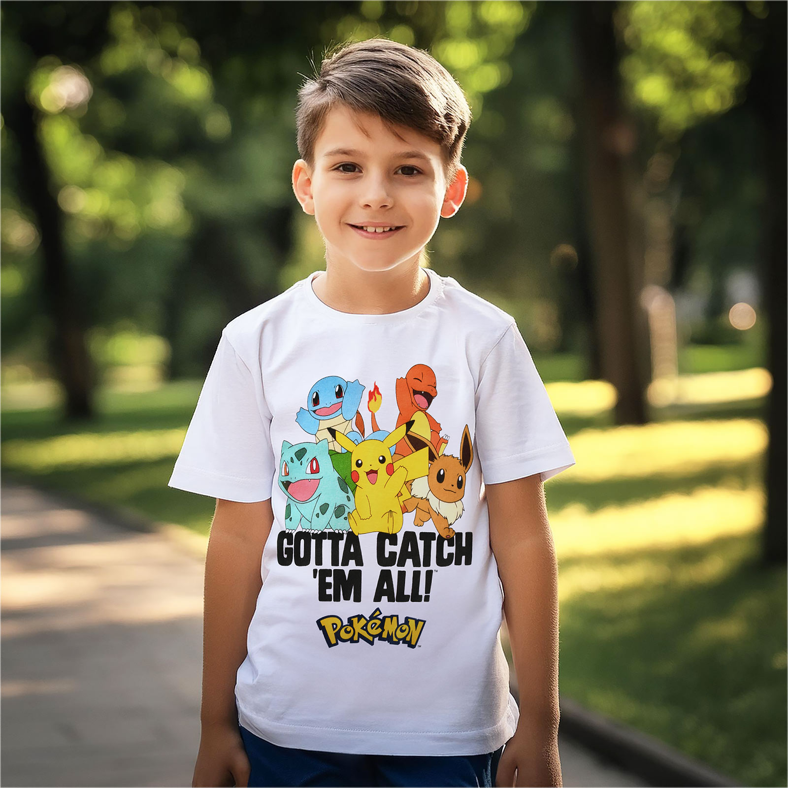 Pokemon - Gotta Catch Em All Kids T-Shirt white