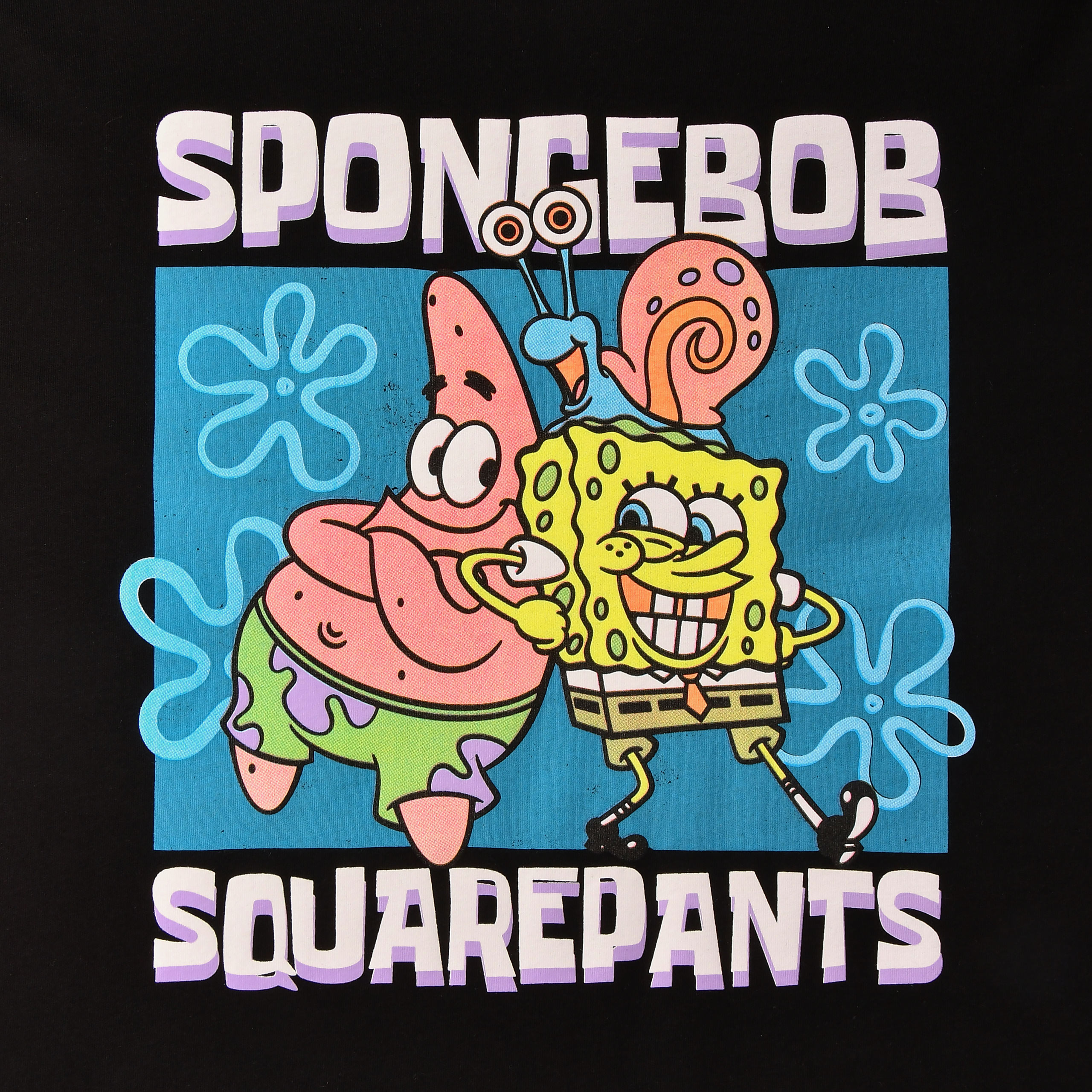 SpongeBob - Vrienden T-shirt zwart