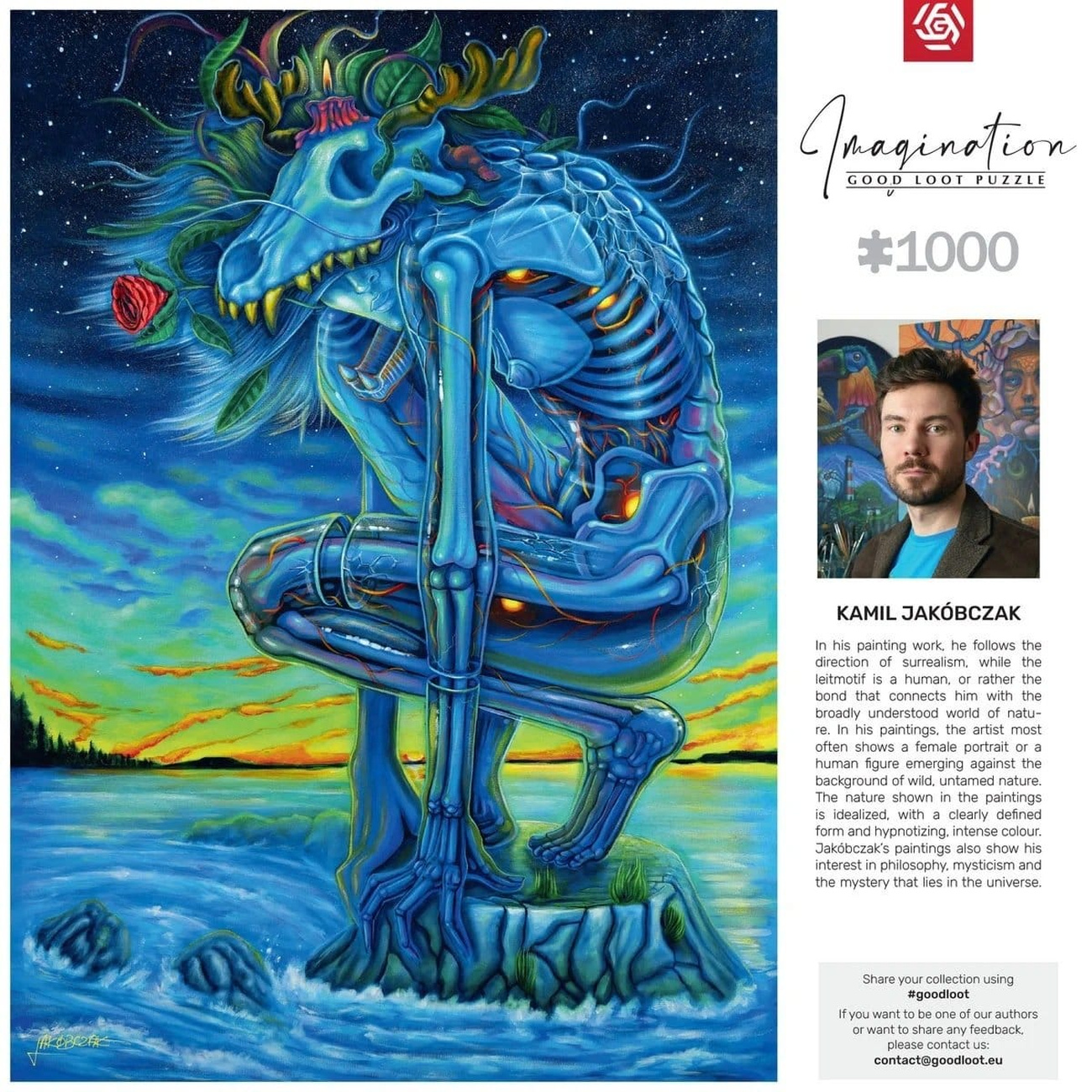 Imagination Series Puzzle Kamil Jakóbczak Bialy Wilk (1000 piezas)