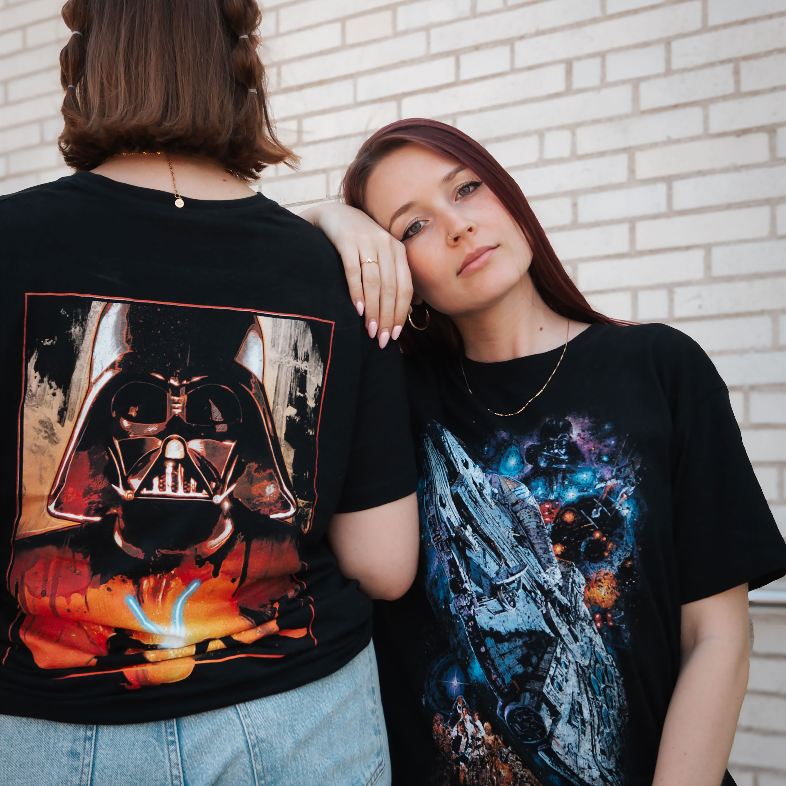 Star Wars - Galaxy Ship Poster T-Shirt black