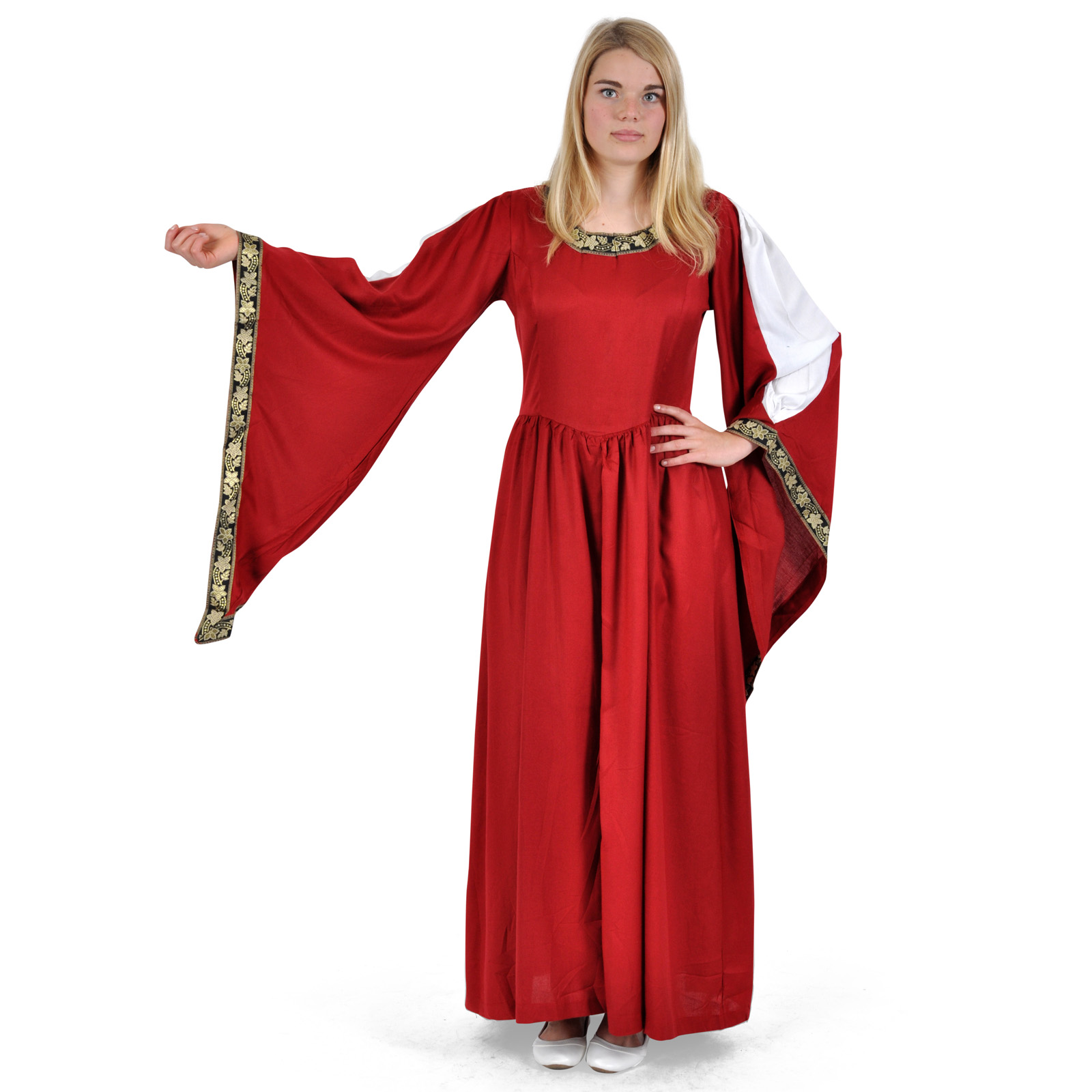 Robe médiévale Leila rouge