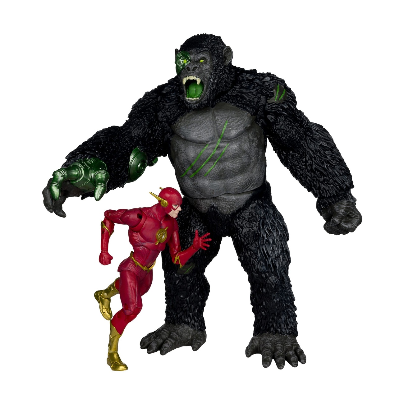 DC Multiverse figurines articulées pack de 2 Flash vs Titano 18 cm