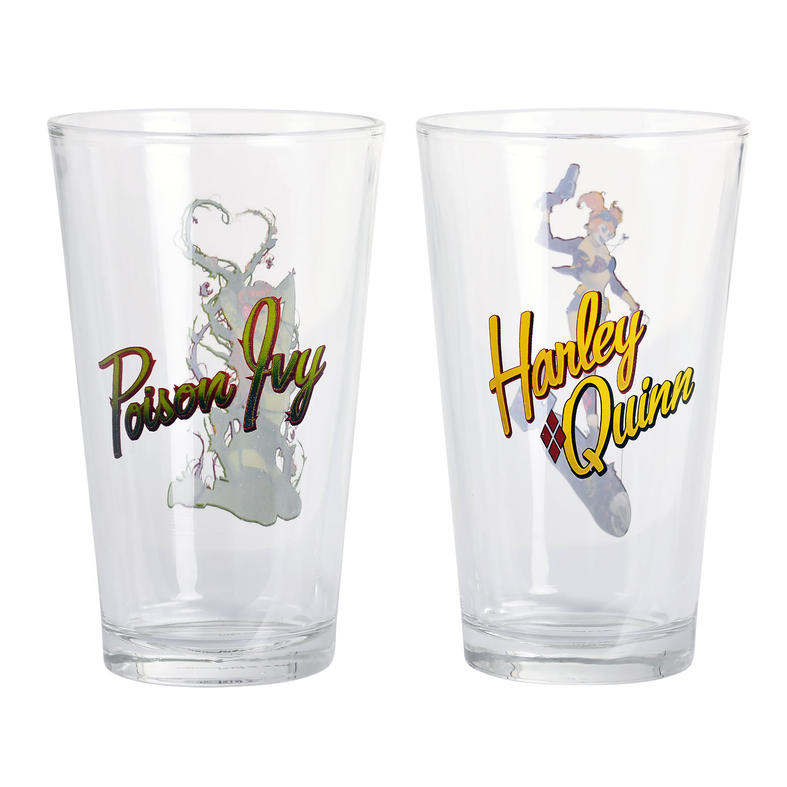 DC Comics - Harley Quinn and Poison Ivy Glass Set
