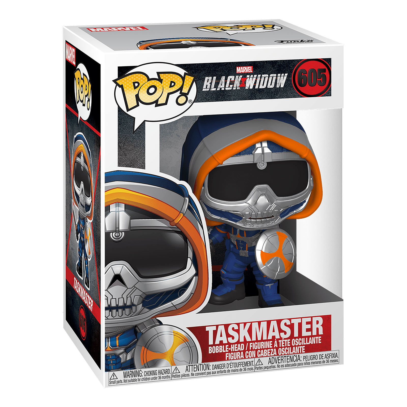 Black Widow - Taskmaster avec bouclier Figurine Funko Pop à tête branlante