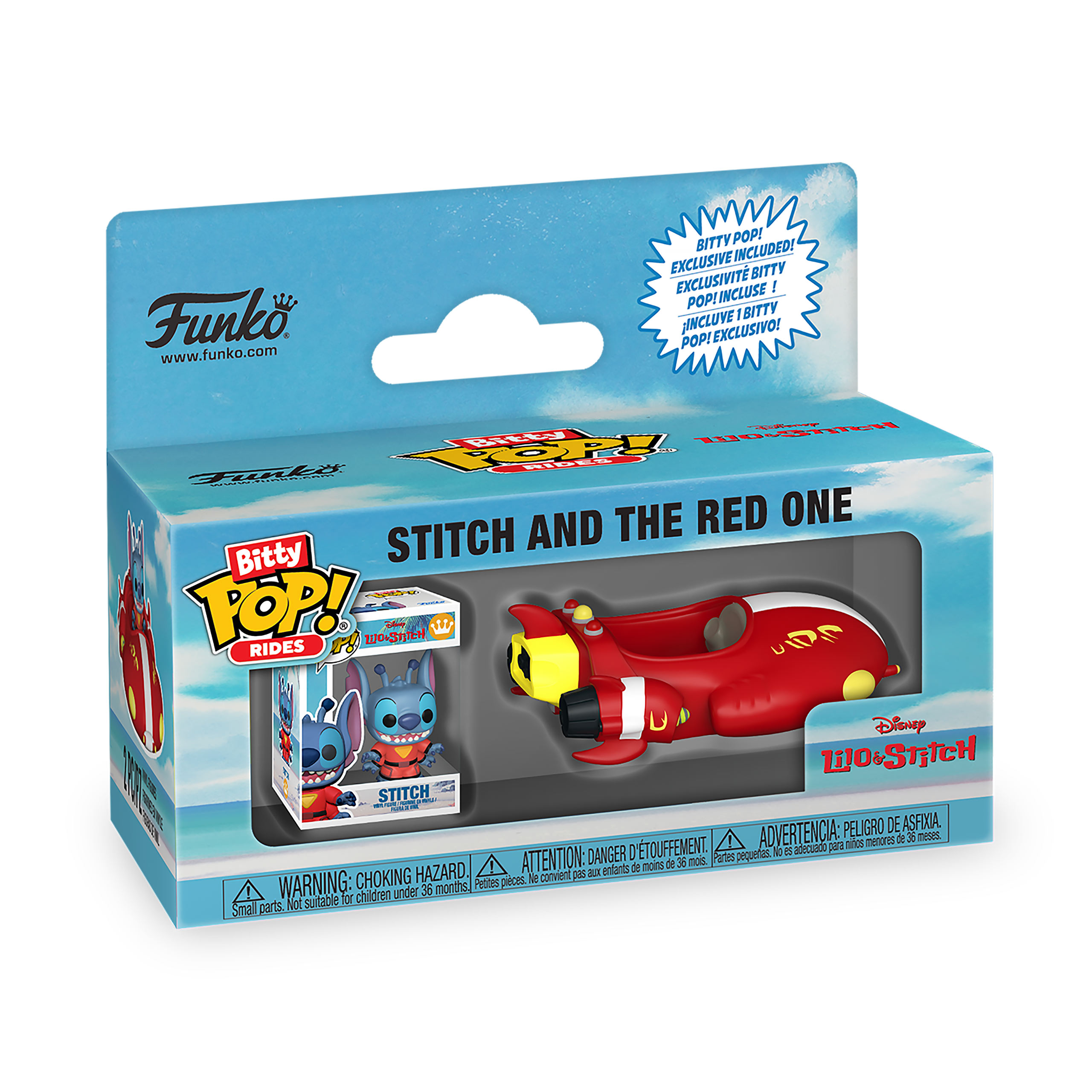 Lilo & Stitch - The Red One Funko Bitty Pop Ride Set de Figuras