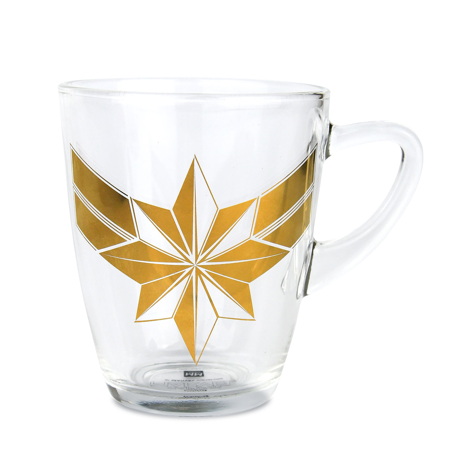 Captain Marvel - Tasse en verre avec logo