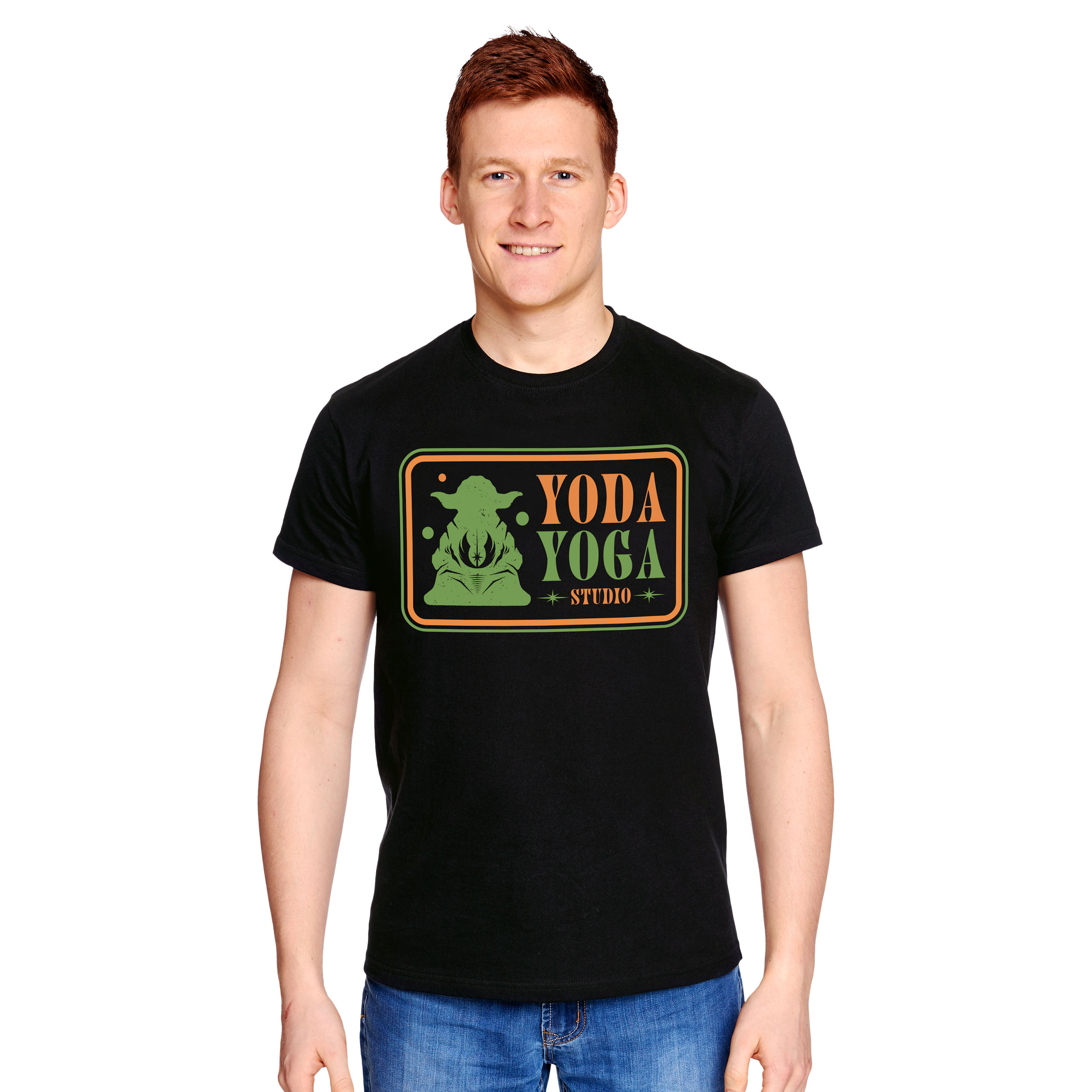 Star Wars - Yoda Yoga Studio T-shirt Zwart