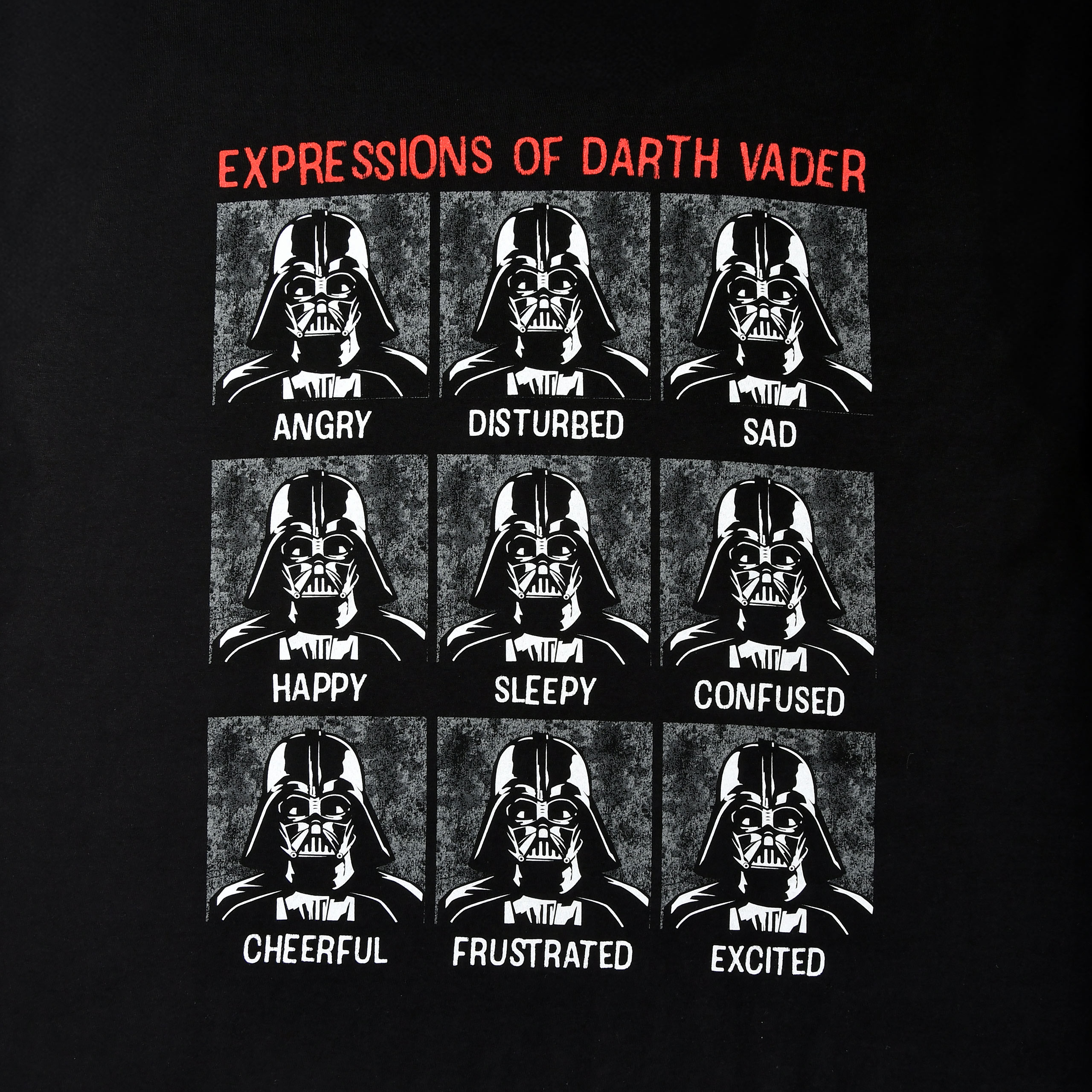 Star Wars - Vader Expressions T-shirt noir