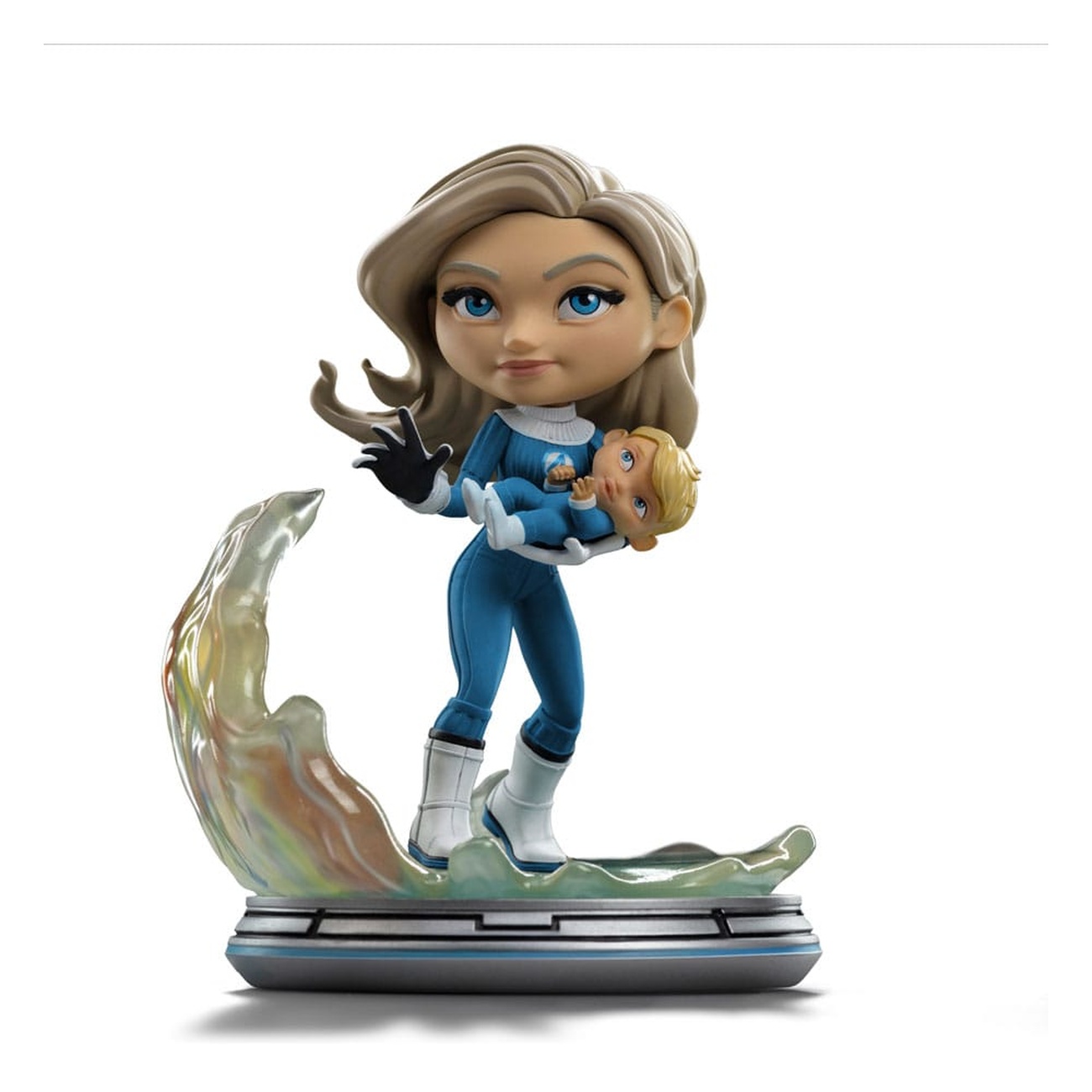 Fantastic Four Mini Co. figurka PVC Invisible Woman i Franklin 15 cm
