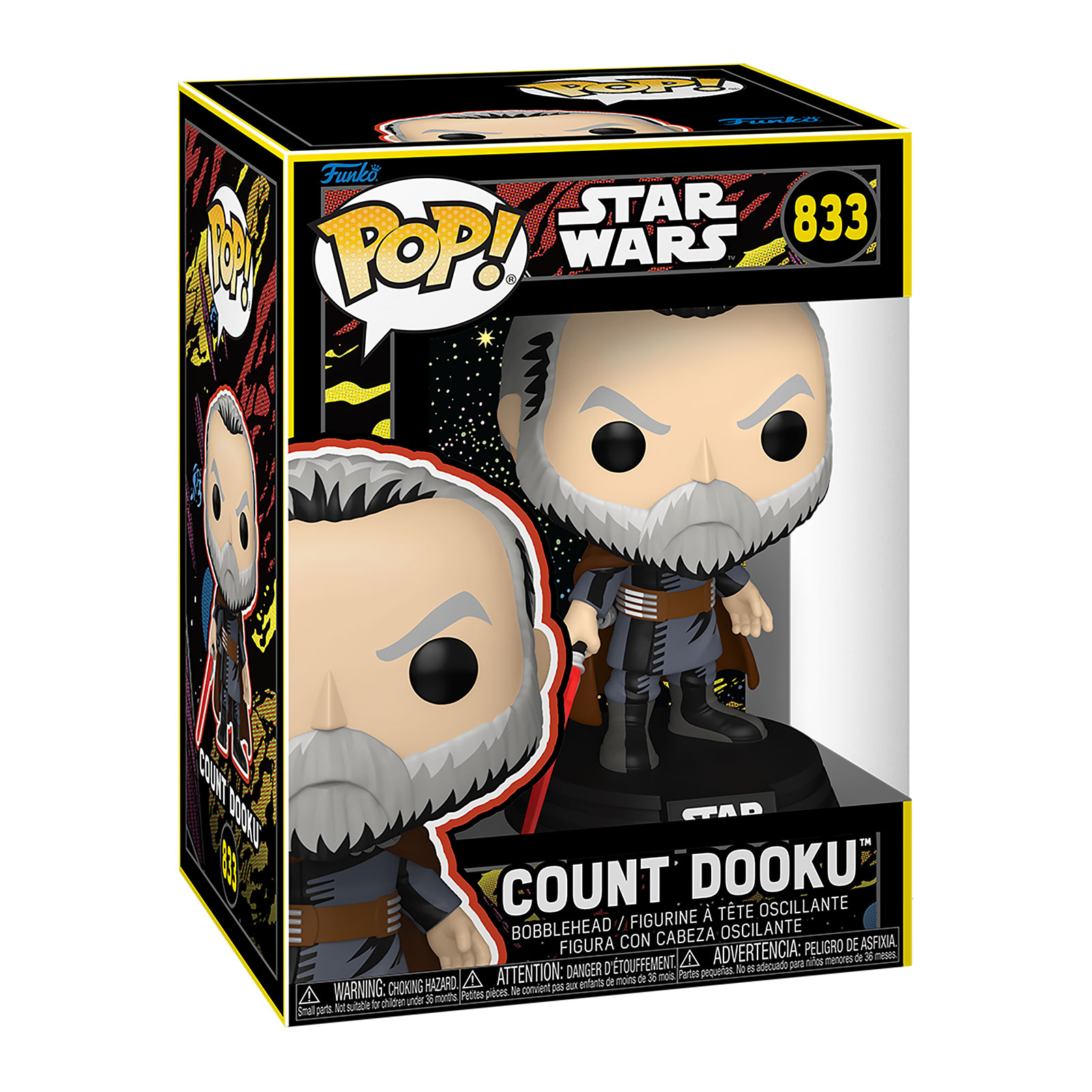 Star Wars – Figura retro Funko Pop con testa traballante Count Dooku