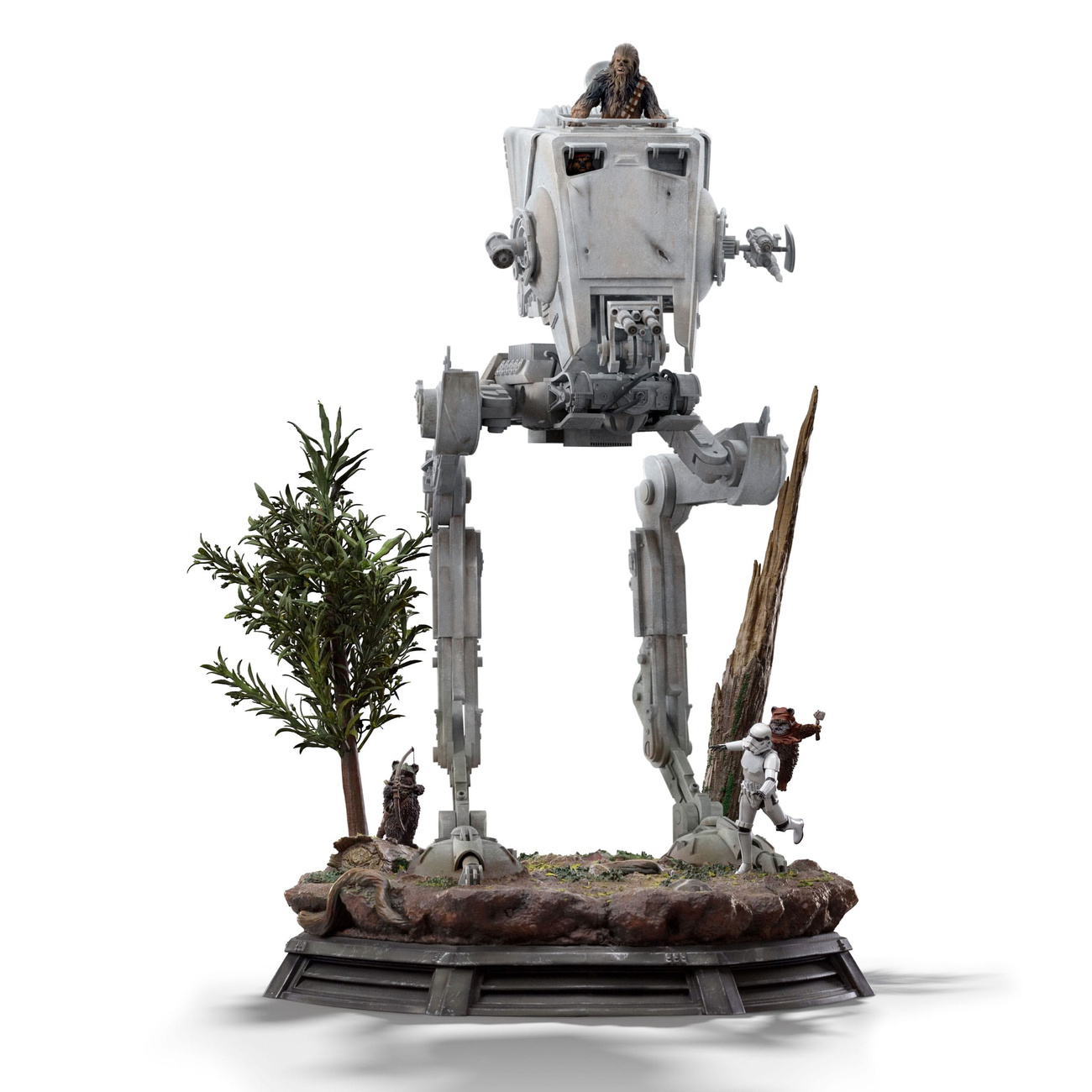 Star Wars Demi Art Scale Statue 1/20 AT-ST and Chewbacca 53