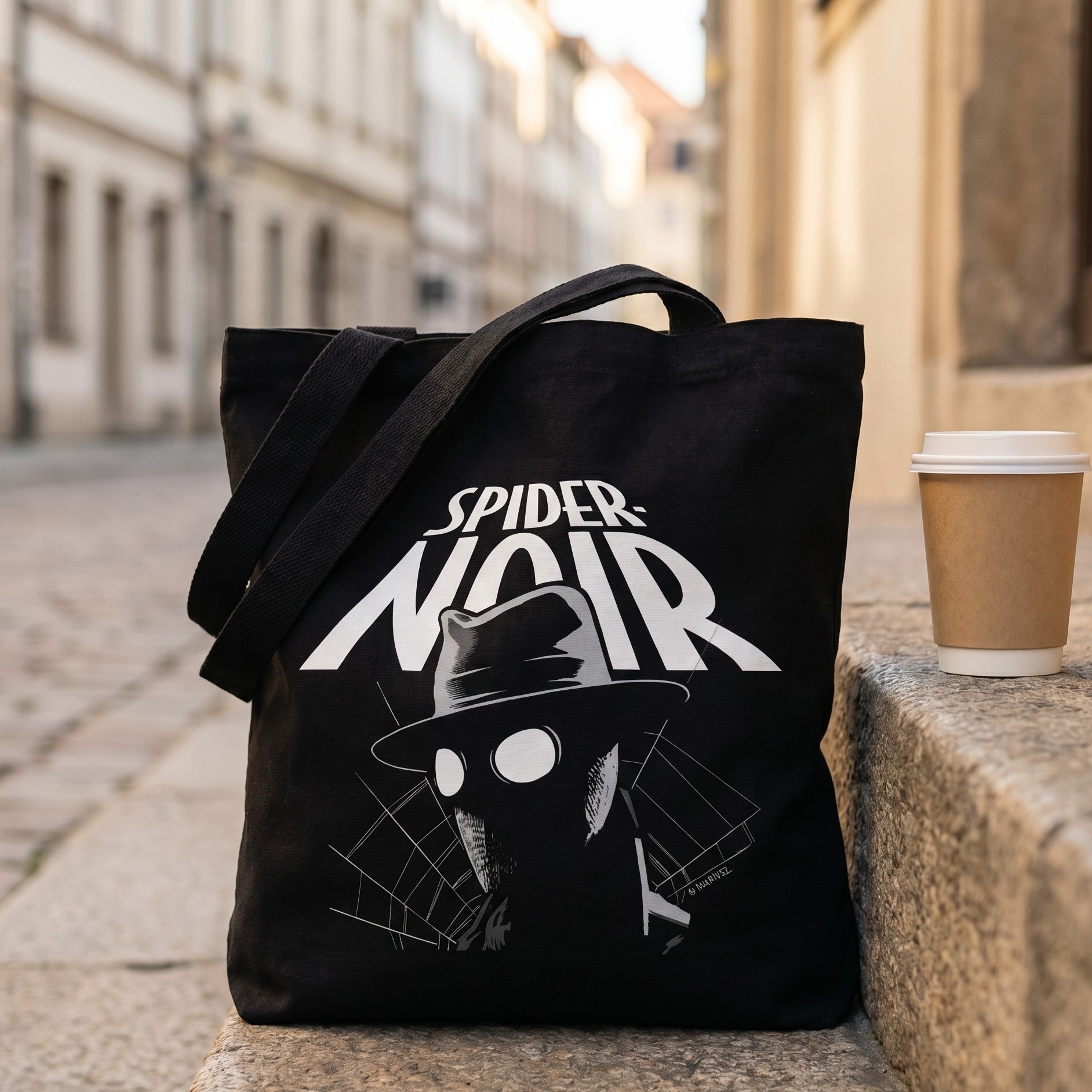 Spider-Man - Spider-Noir Jutebeutel schwarz