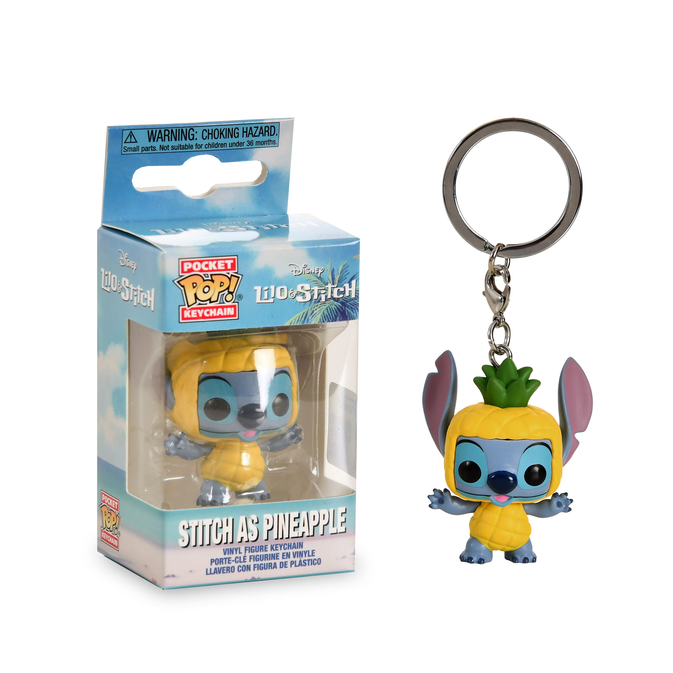 Lilo & Stitch - Llavero Funko Pop Stitch Piña