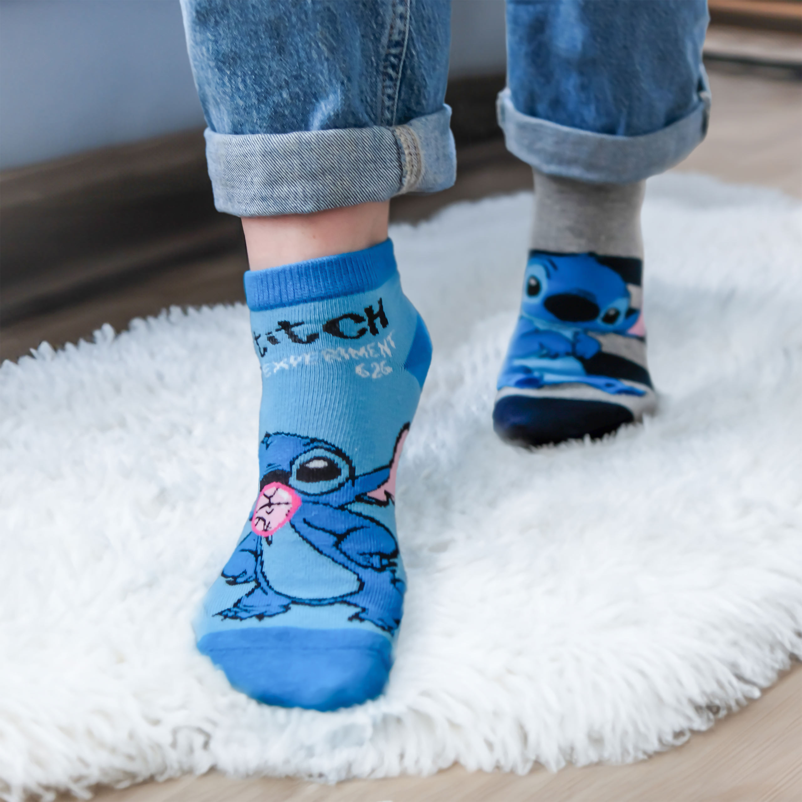 Lilo & Stitch Sneaker Sokken 3-Pack