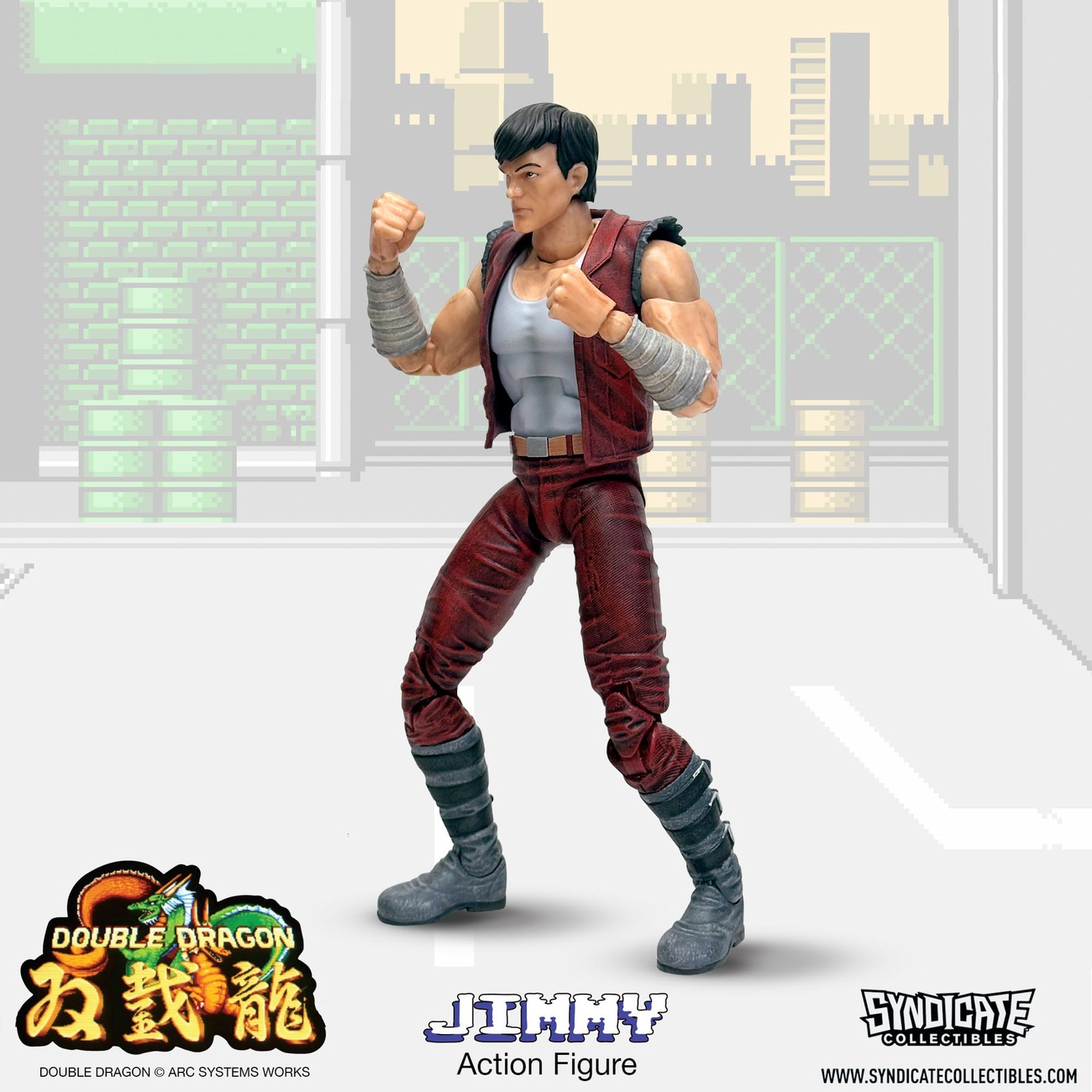 Double Dragon Figura de Acción Deluxe 1/12 Jimmy 18 cm