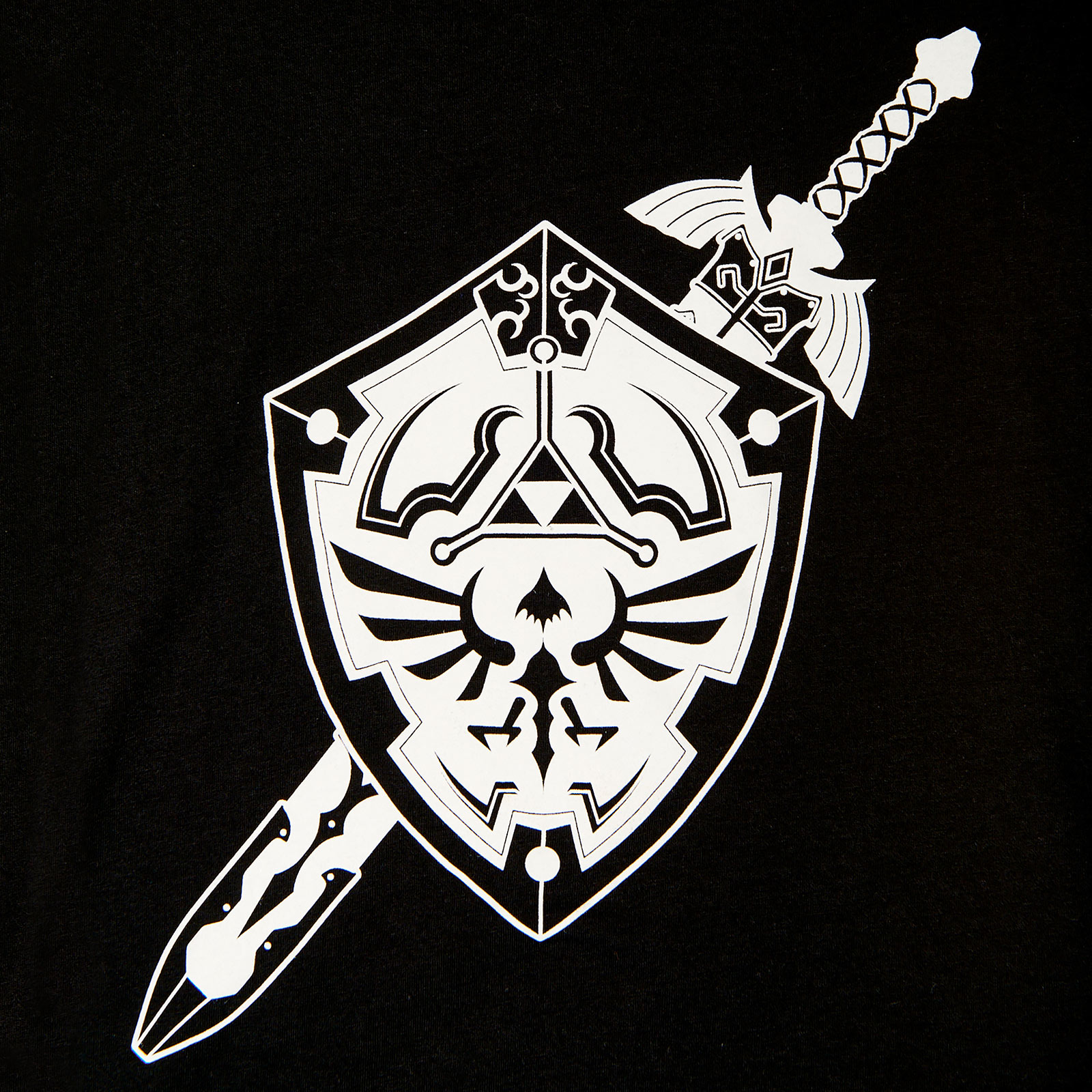 Zelda - Zwaard en Schild Dames T-shirt Zwart
