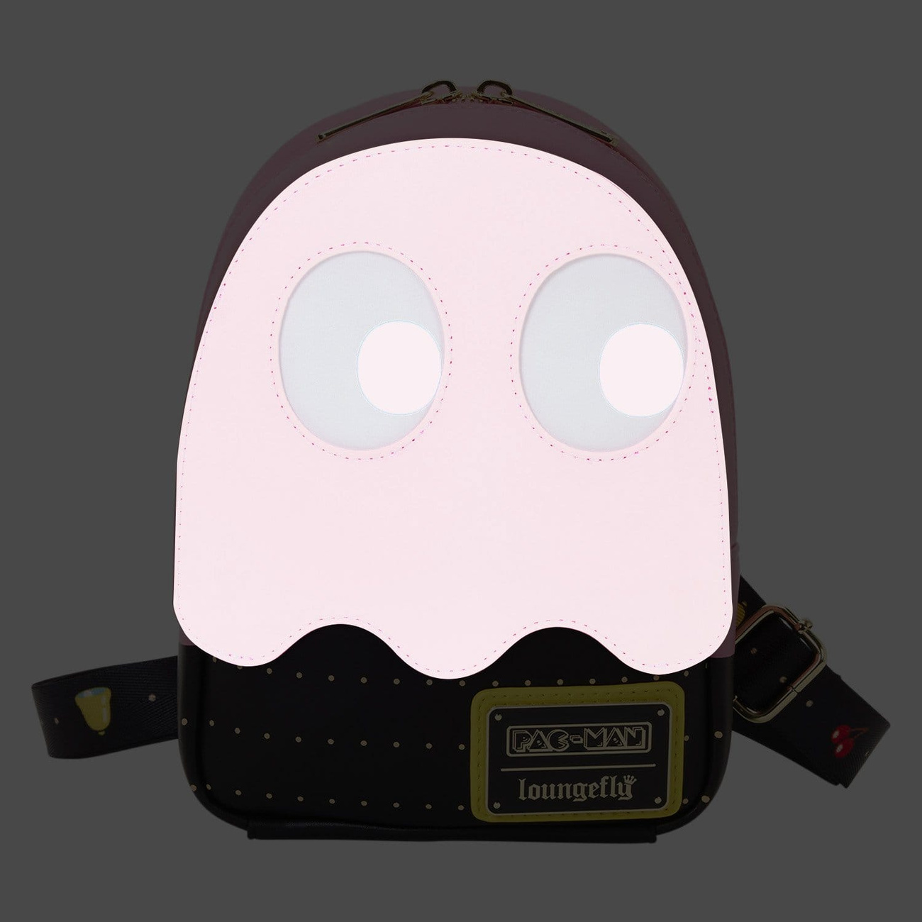 Lilo Pacman Pac-Man by Loungefly sling chest bag / crossbody bag Pinky Ghost ...