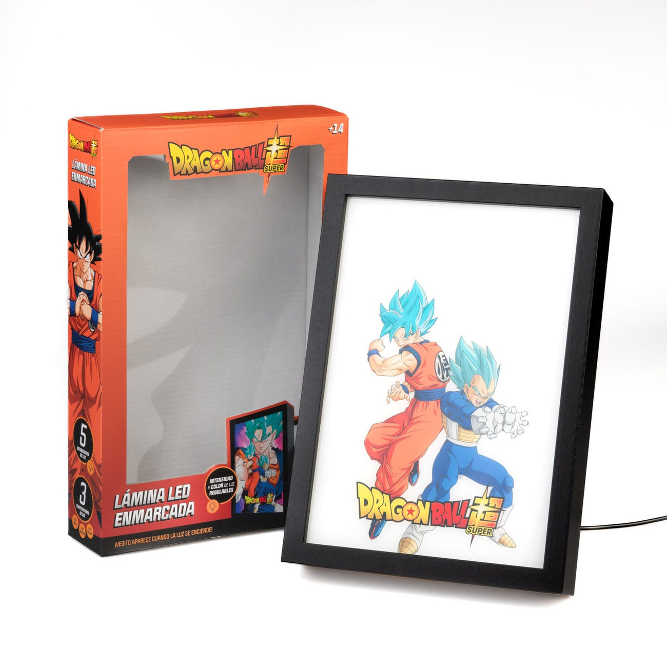 Dragon Ball Super podświetlany wydruk LED w ramie