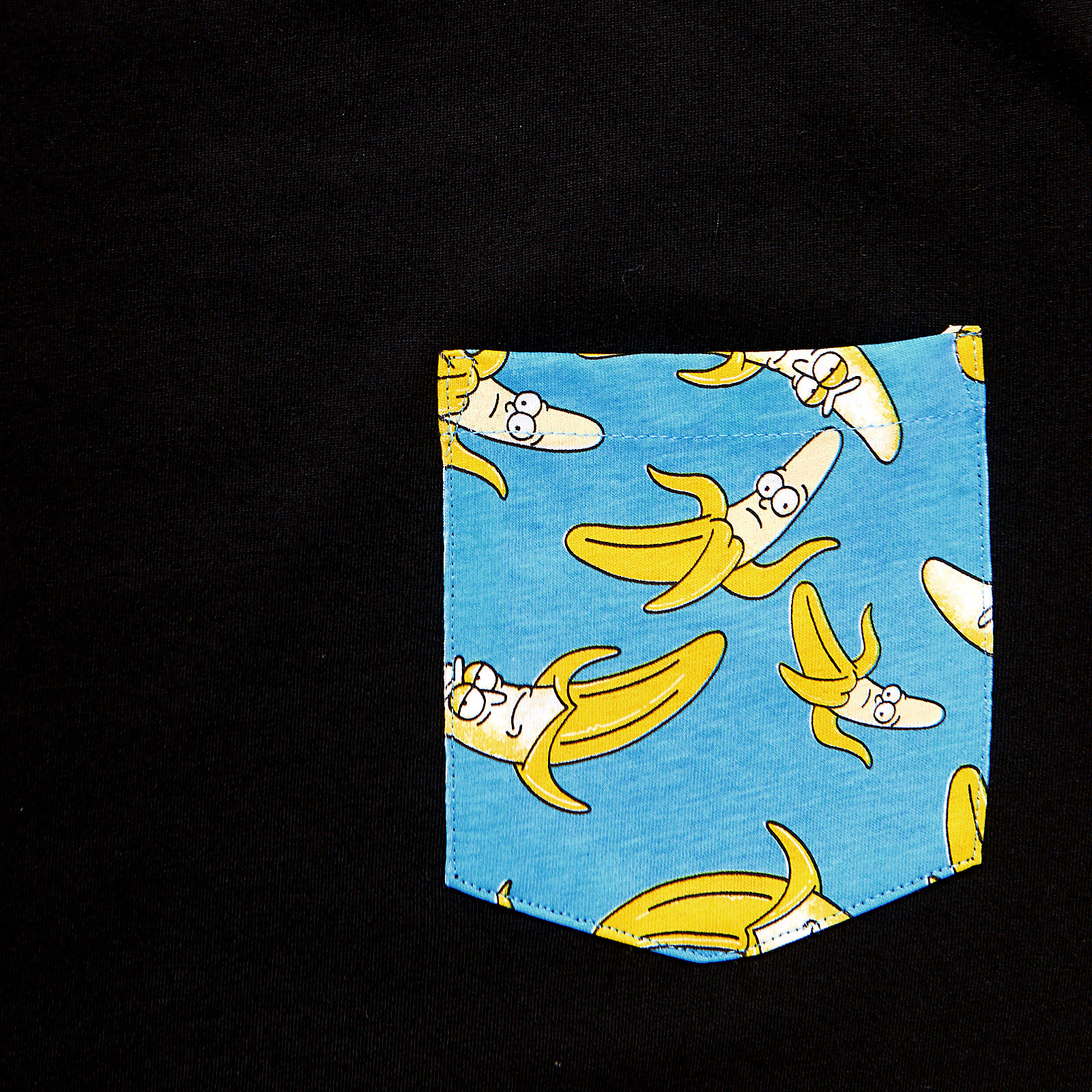 Rick and Morty - Pocket Banana T-Shirt schwarz