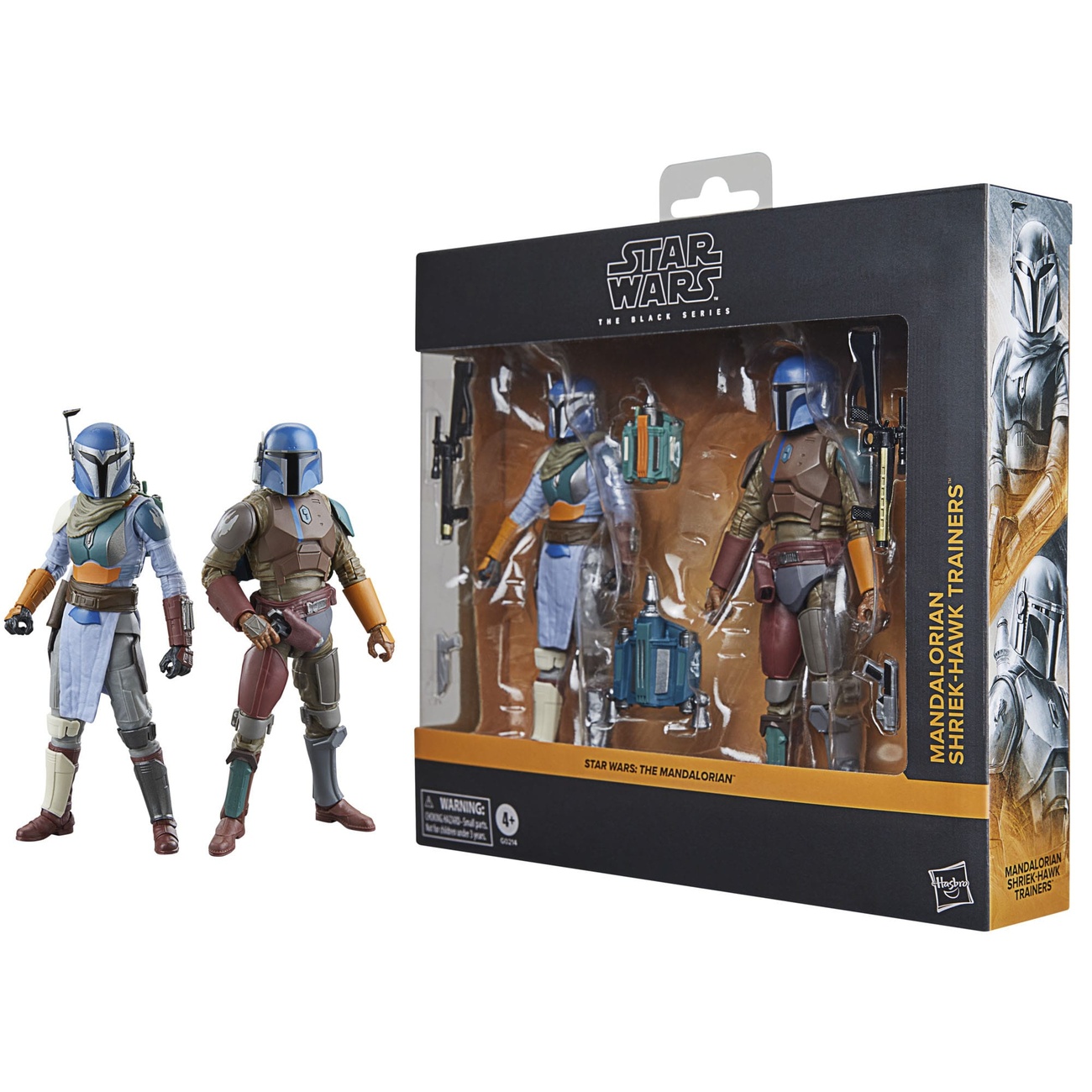Star Wars: The Mandalorian Black Series Action Figure 2-Pack Mandalorian & Shriek-Hawk Trainer 15 cm