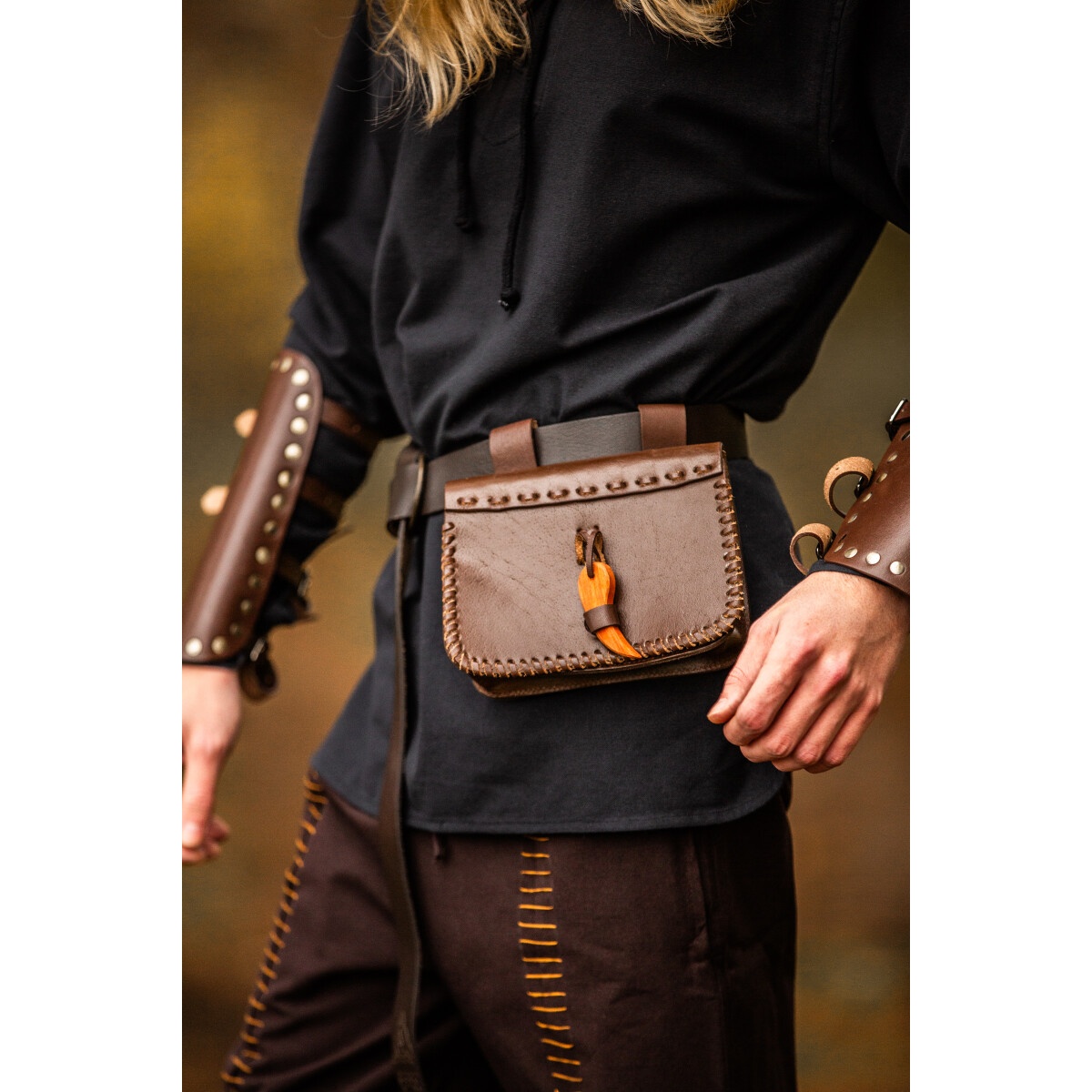 Medeltida läderbältesväska Volmar