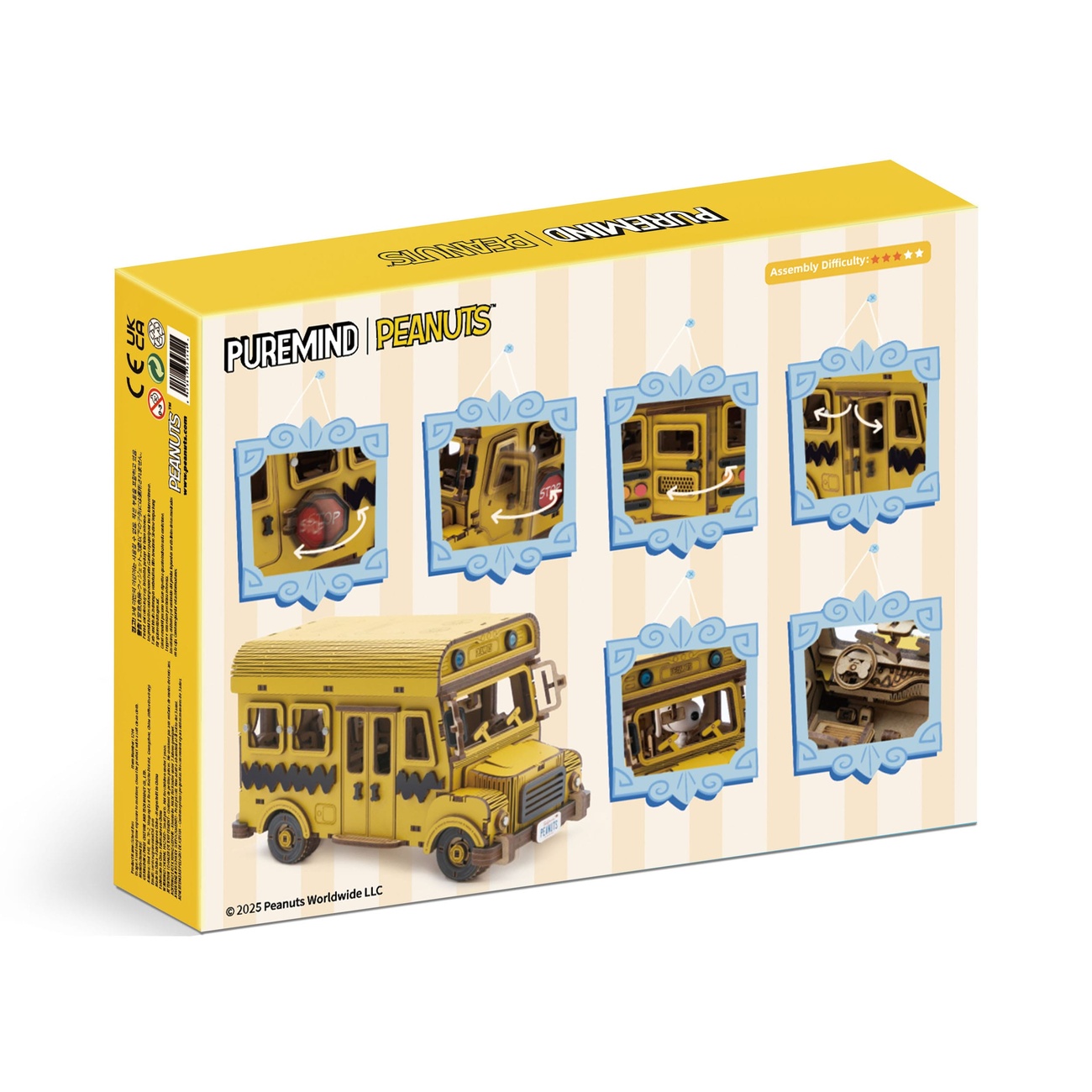 Peanuts Puremind Byggset School Bus