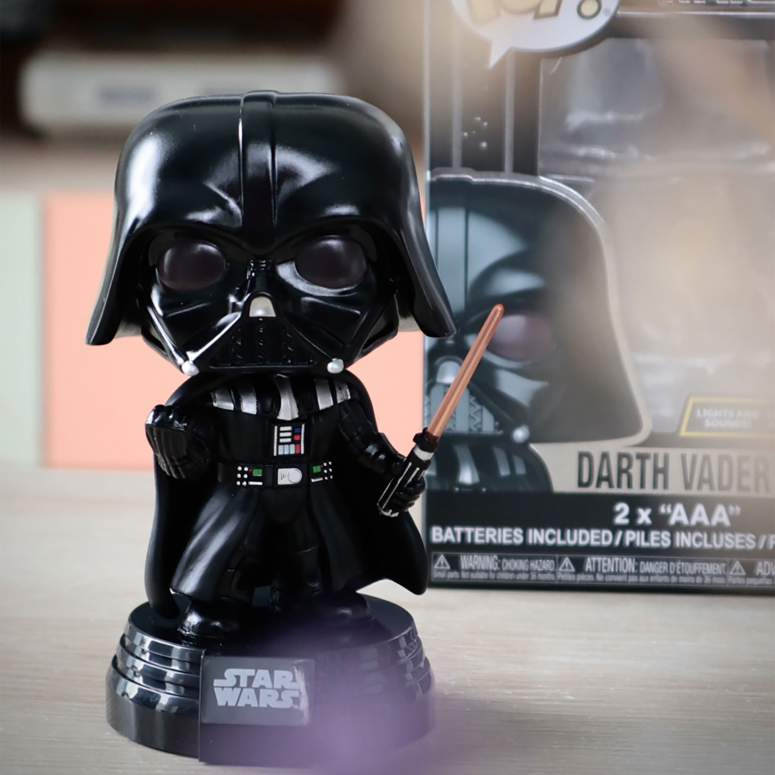 Darth Vader Funko Pop Bobblehead Figure with Light and Sound - Star Wars
