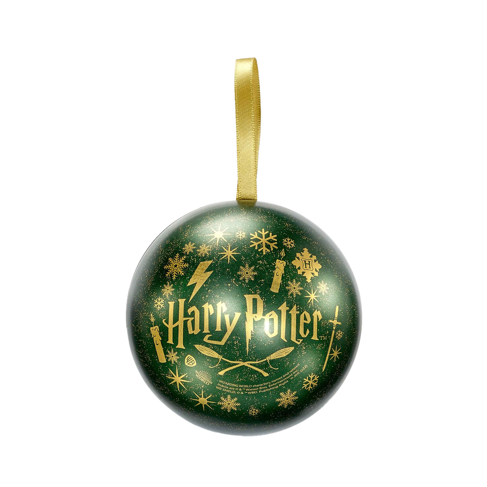 Harry Potter - Christmas Ornament with Slytherin Crest Necklace