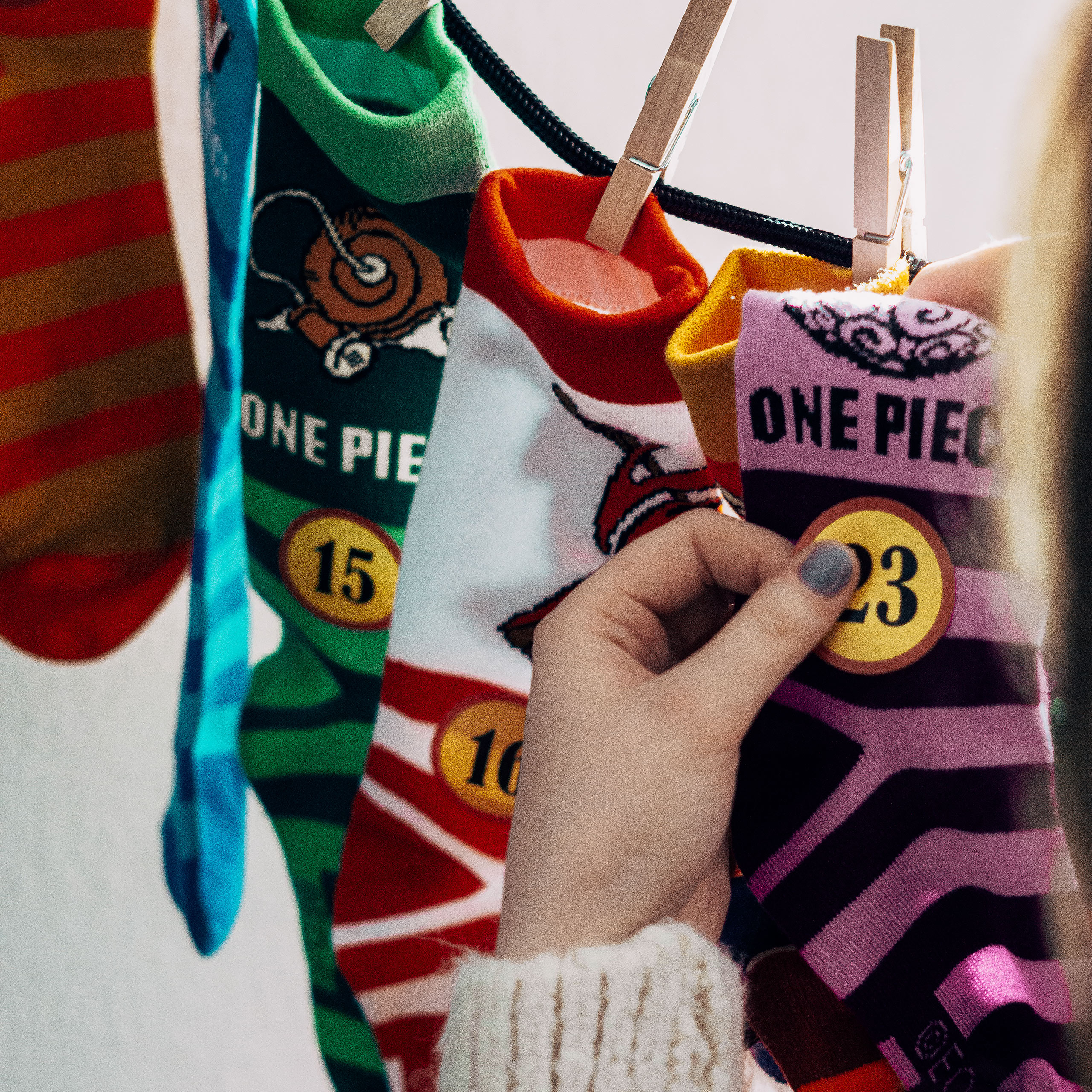 One Piece Socks Advent Calendar for Filling