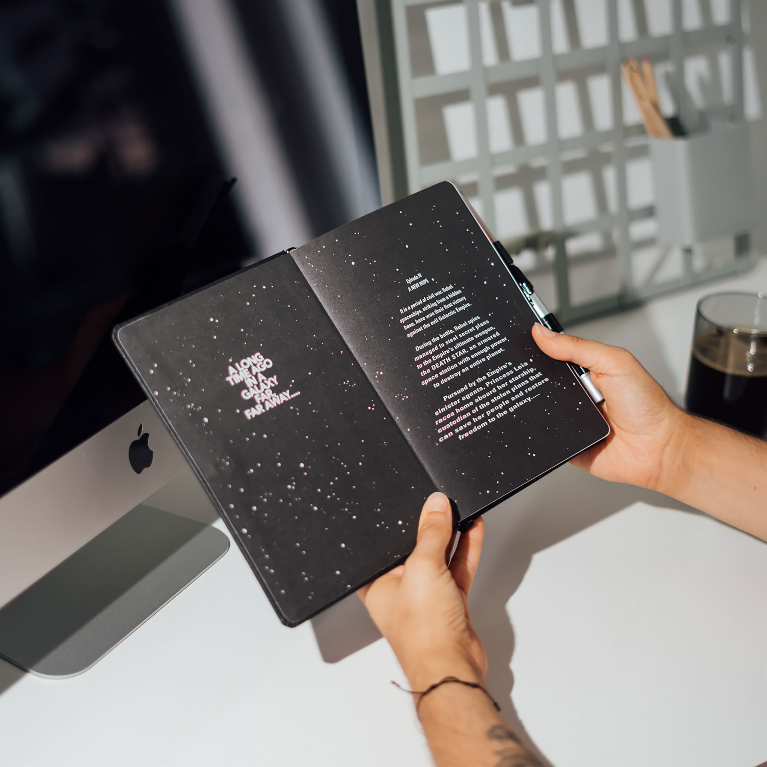 Darth Vader Notizbuch mit Lichtschwert Stift - Star Wars