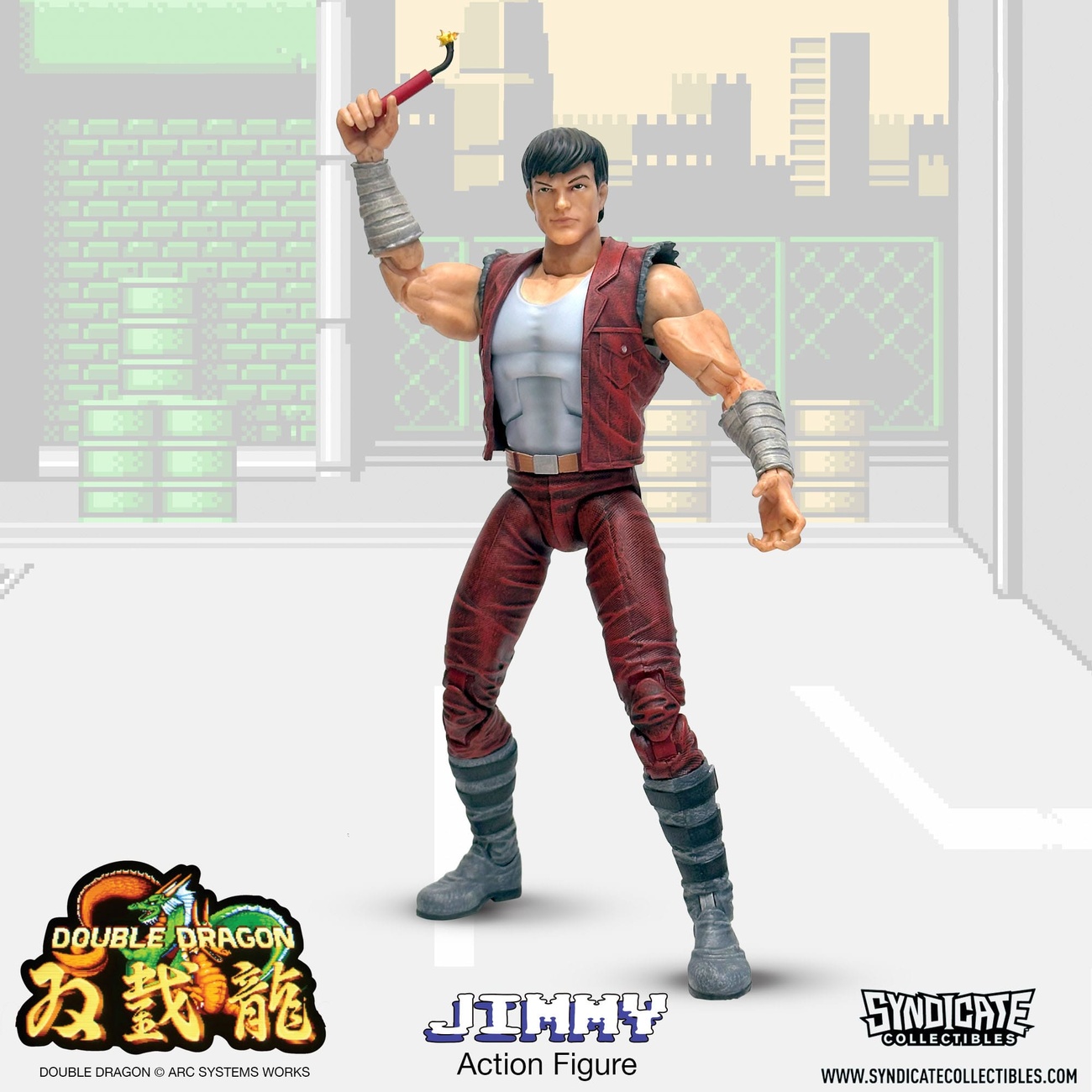 Double Dragon Figura de Acción Deluxe 1/12 Jimmy 18 cm
