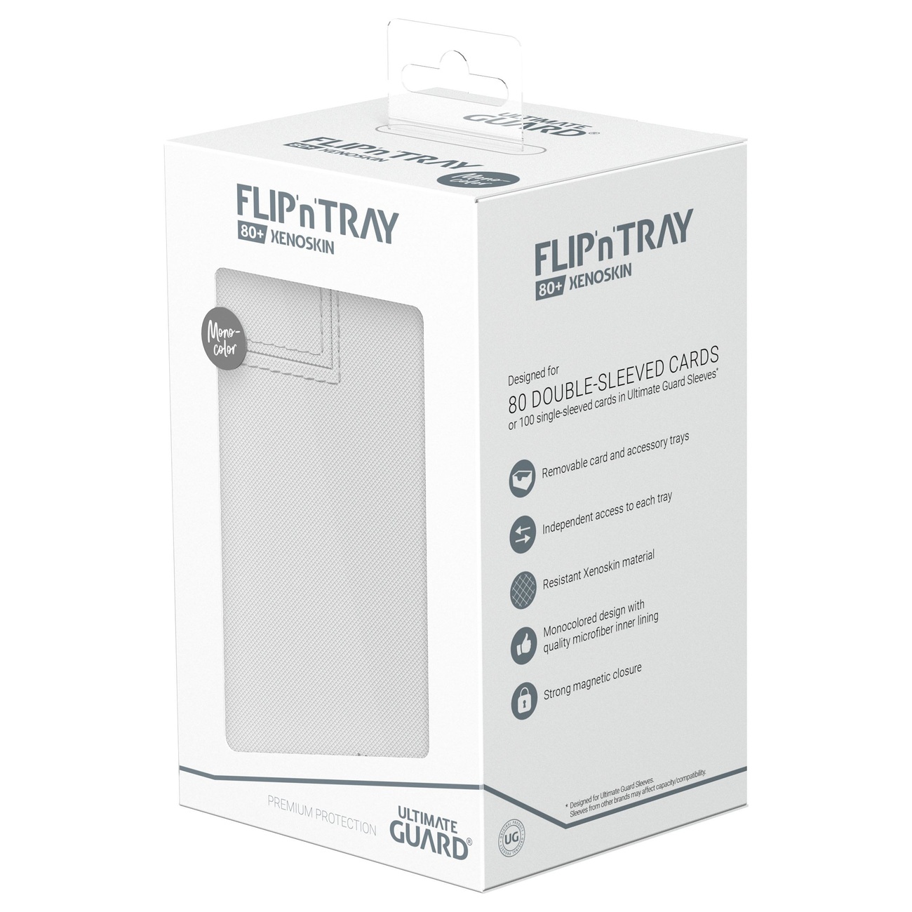 Ultimate Guard Flip'n'Tray 80+ Xenoskin - Biały