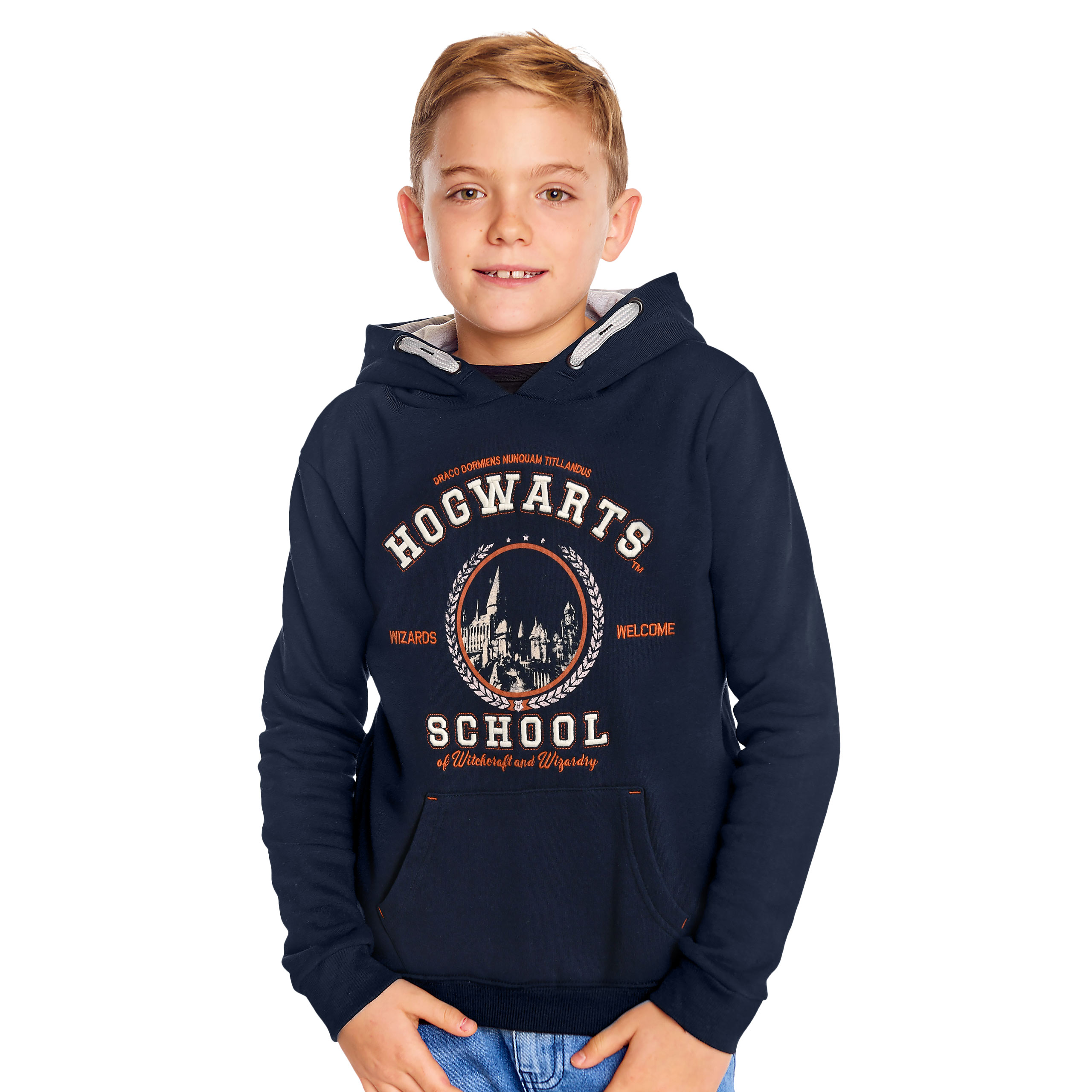 Harry Potter - Hogwarts School Kinder Hoodie blau