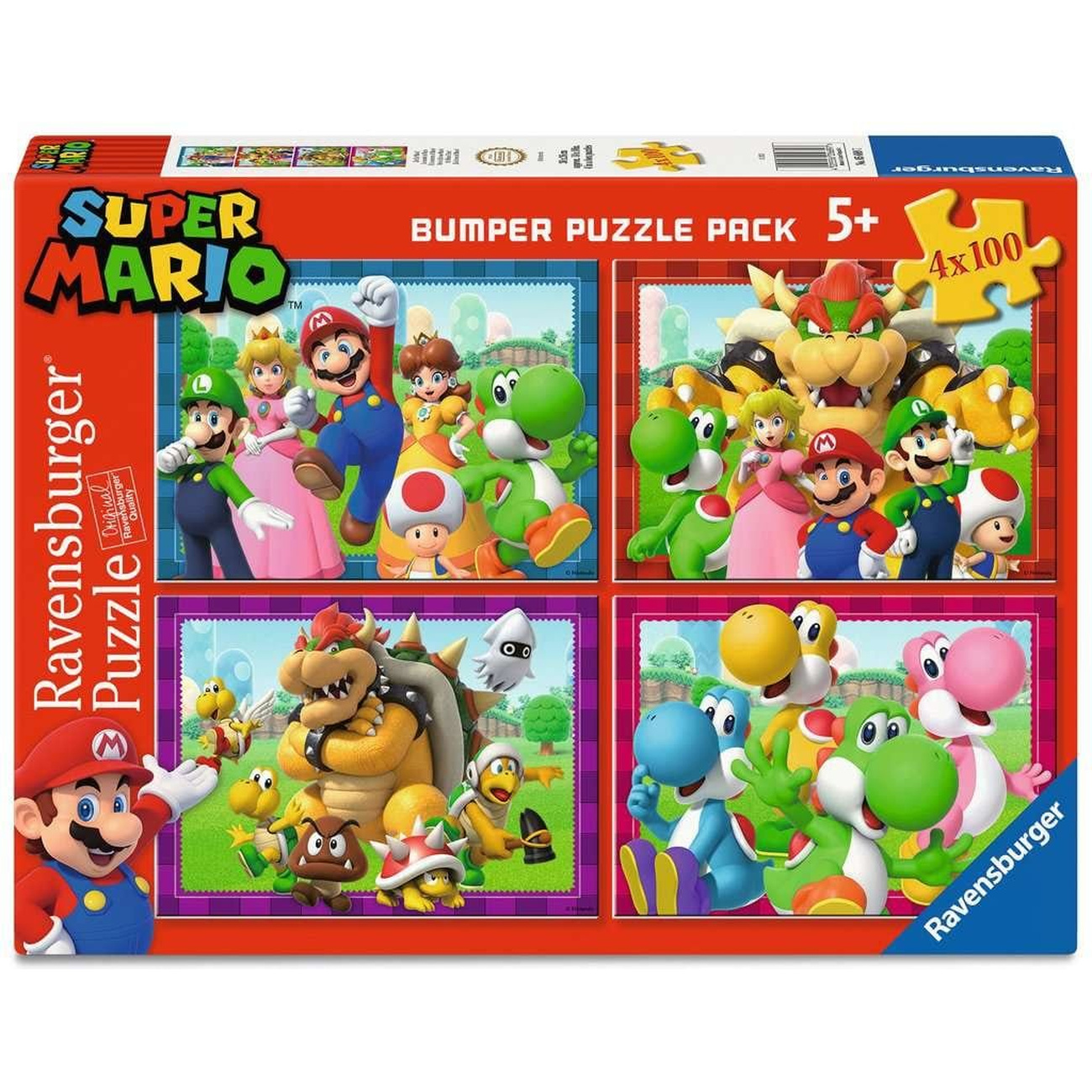 Super Mario Puzzles 4er-Pack Zeit für Mario! (4x100 Teile)