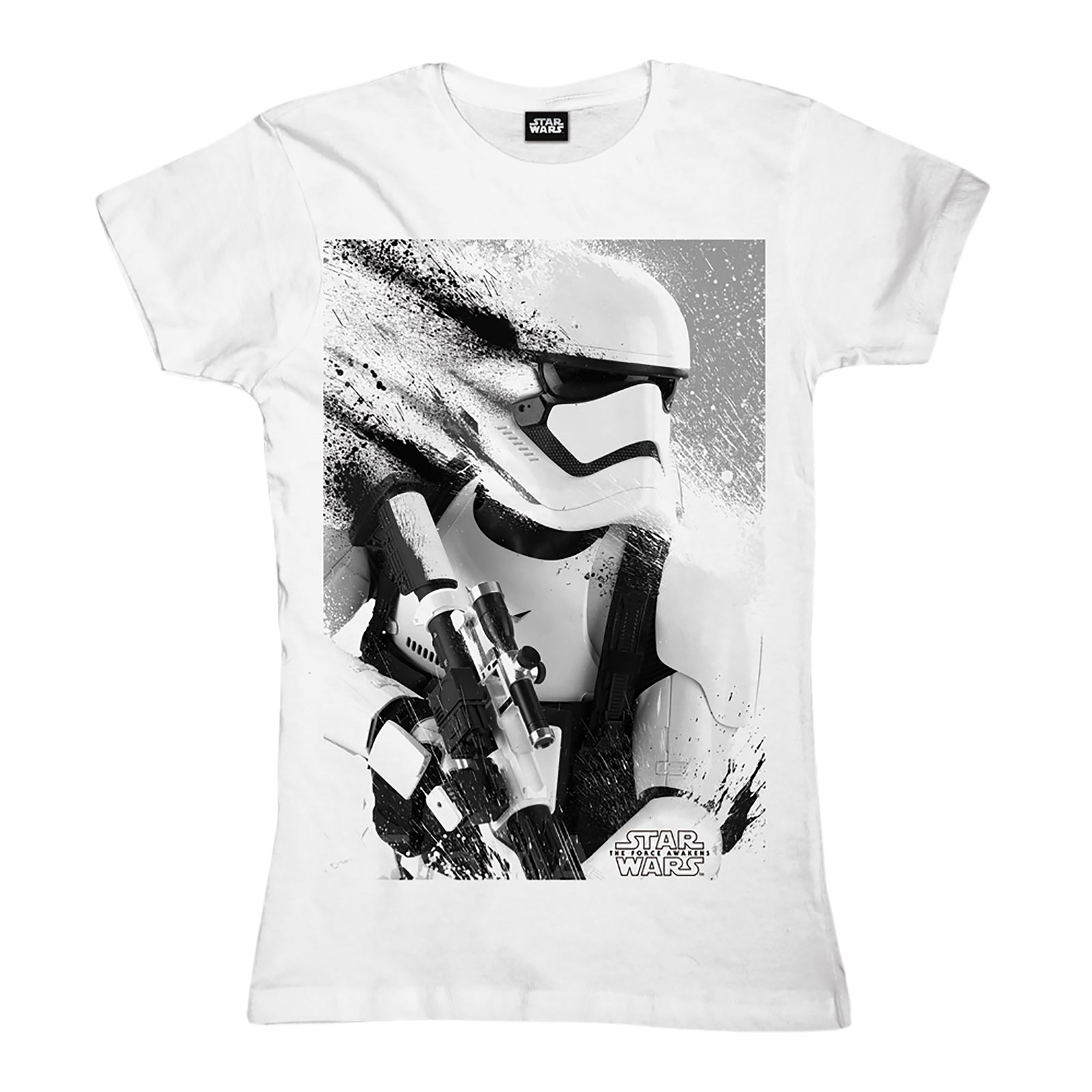 Star Wars - Stormtrooper Splatter Girlie Shirt weiß