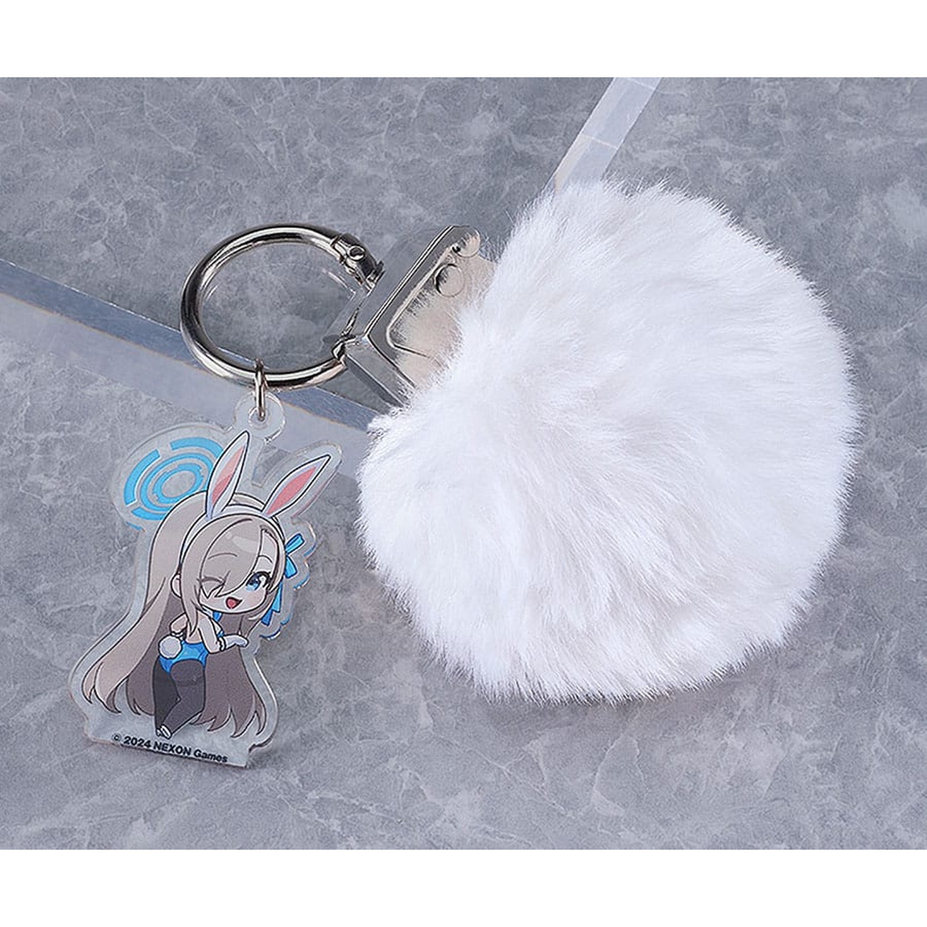 Blue Archive - Asuna's Rabbit Tail Grenade Acrylic Keychain