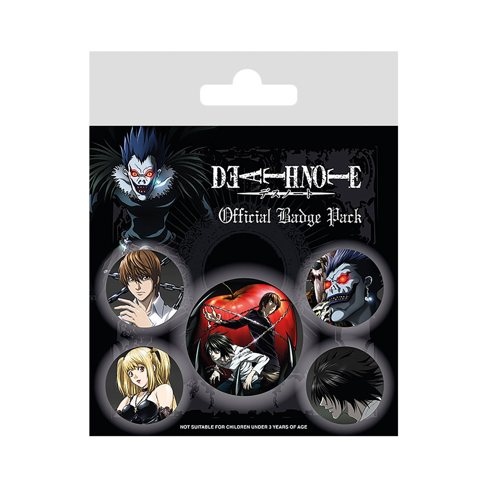 Death Note - Characters Button 5er Set