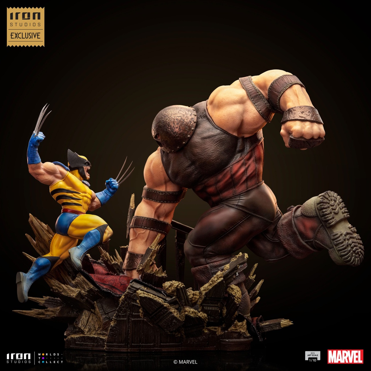 Marvel BDS Art Scale Figura 1/10 Wolverine vs Juggernaut heo EU Exclusive 30 cm