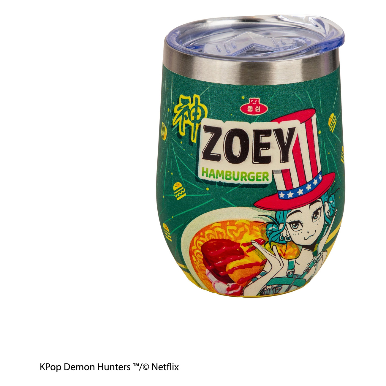 KPop Demon Hunters Taza de viaje Zoey Hamburger