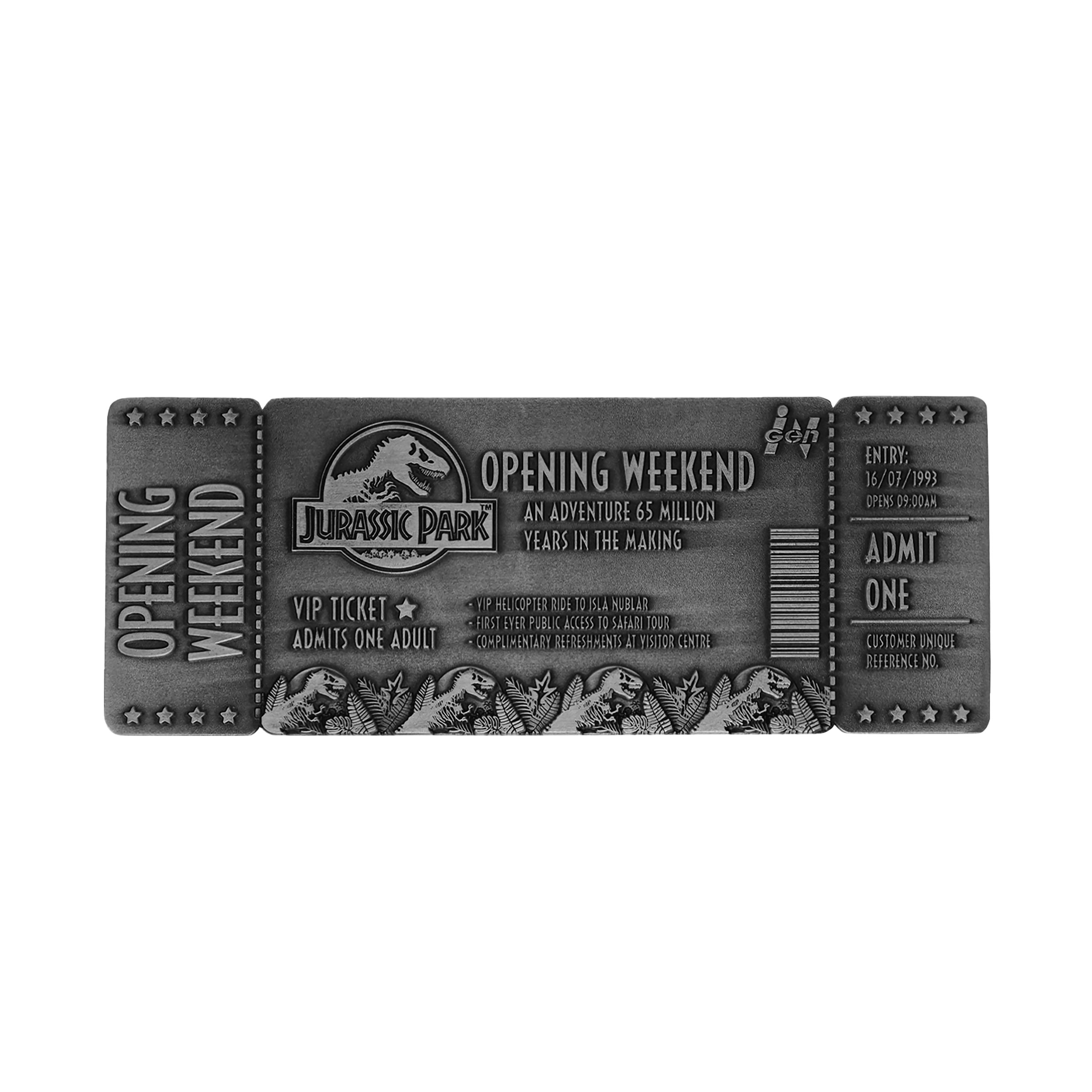 Jurassic Park - Opening Weekend Ticket Replica Limited