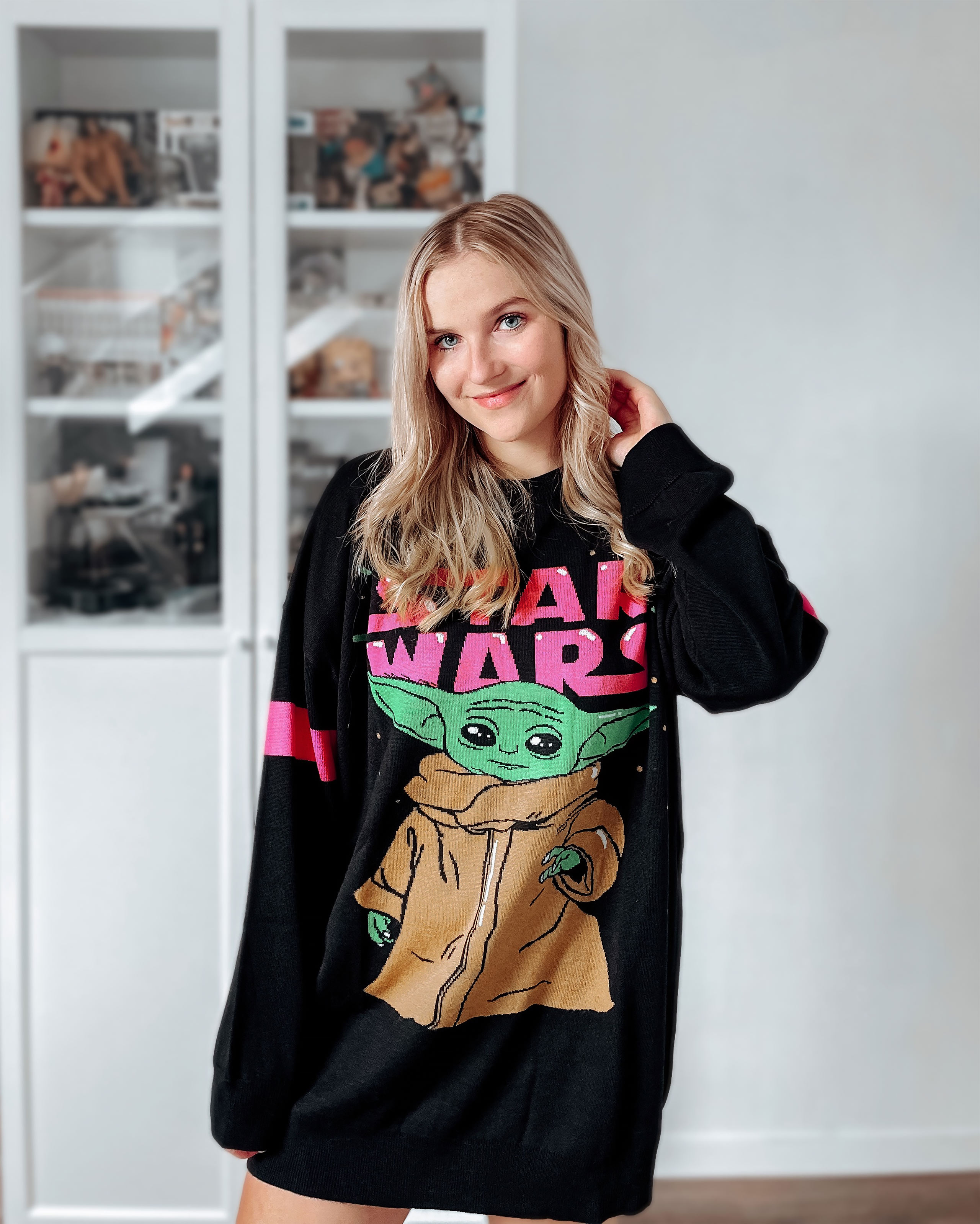Grogu Oversize Sweater schwarz - Star Wars The Mandalorian
