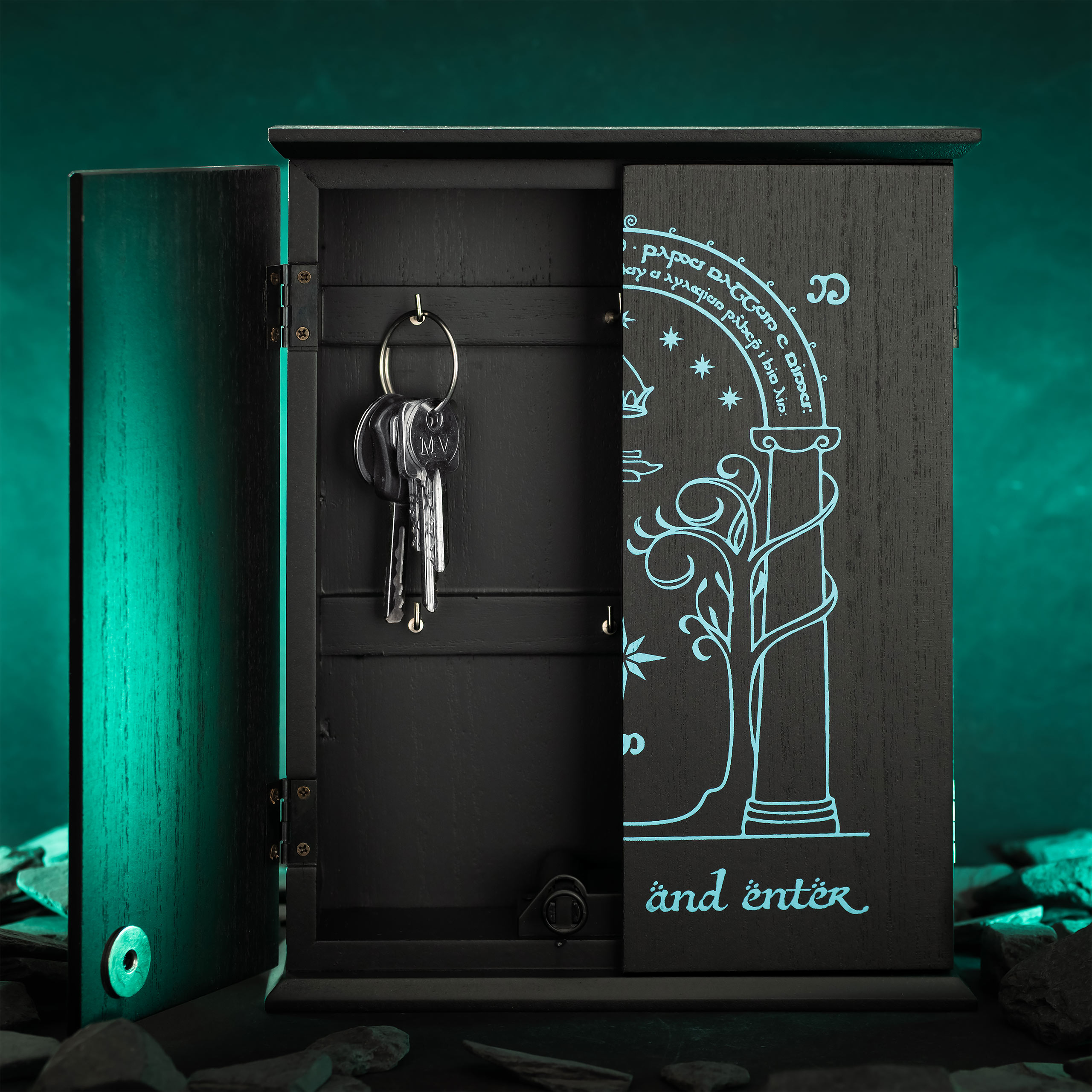 Lord of the Rings - The Doors of Durin Key Box with Glow in the Dark Effect