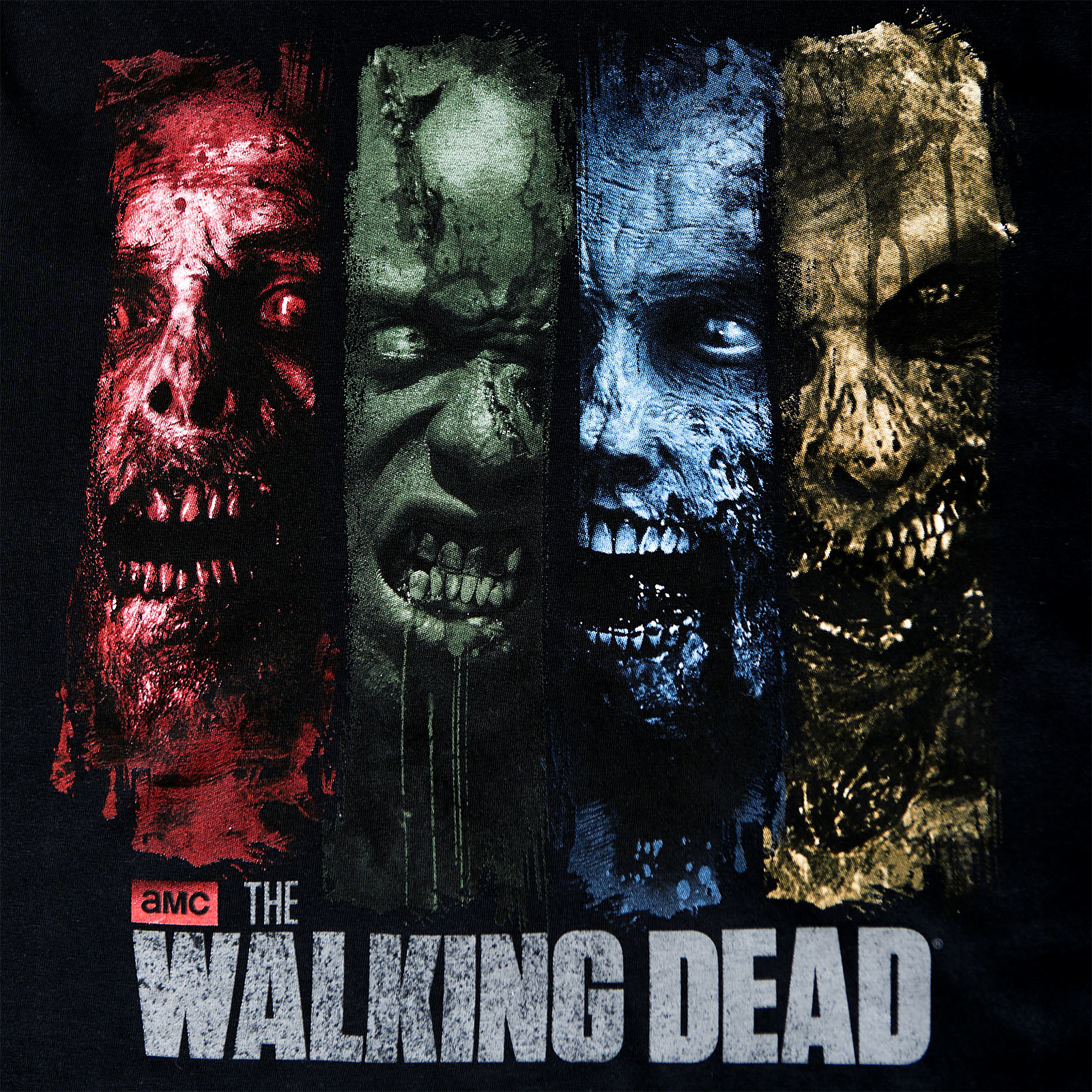 Walking Dead - T-shirt Zombies noir