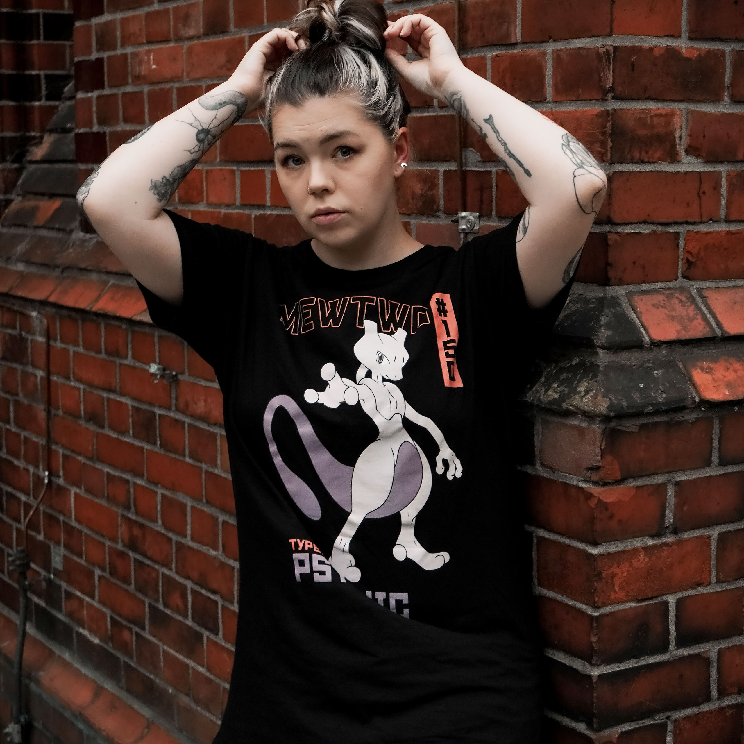 Pokemon - Mewtwo T-shirt zwart