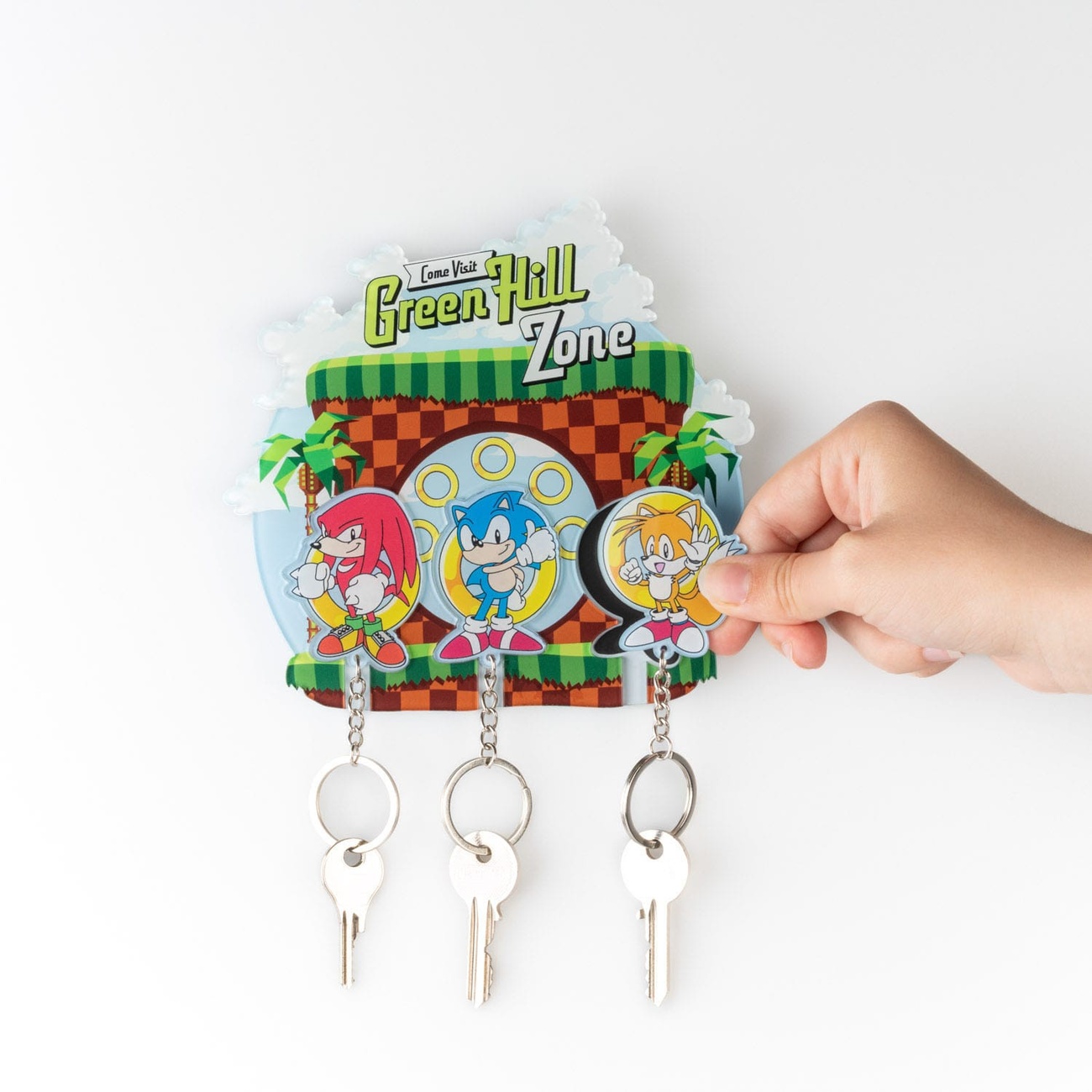 Sonic the Hedgehog portachiavi da parete incl. 3 portachiavi