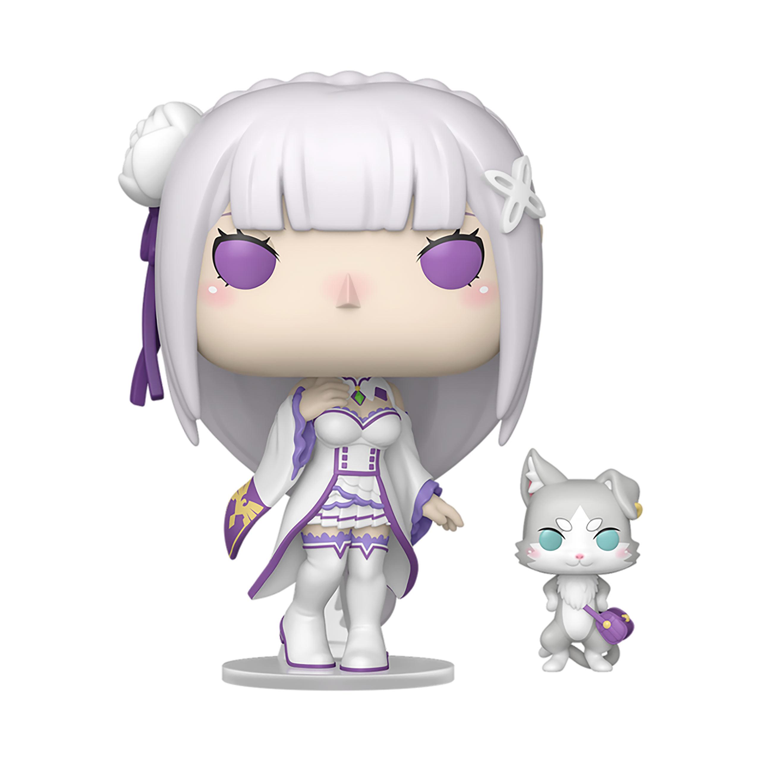 Re:Zero - Emilia avec Puck Figurine Funko Pop!