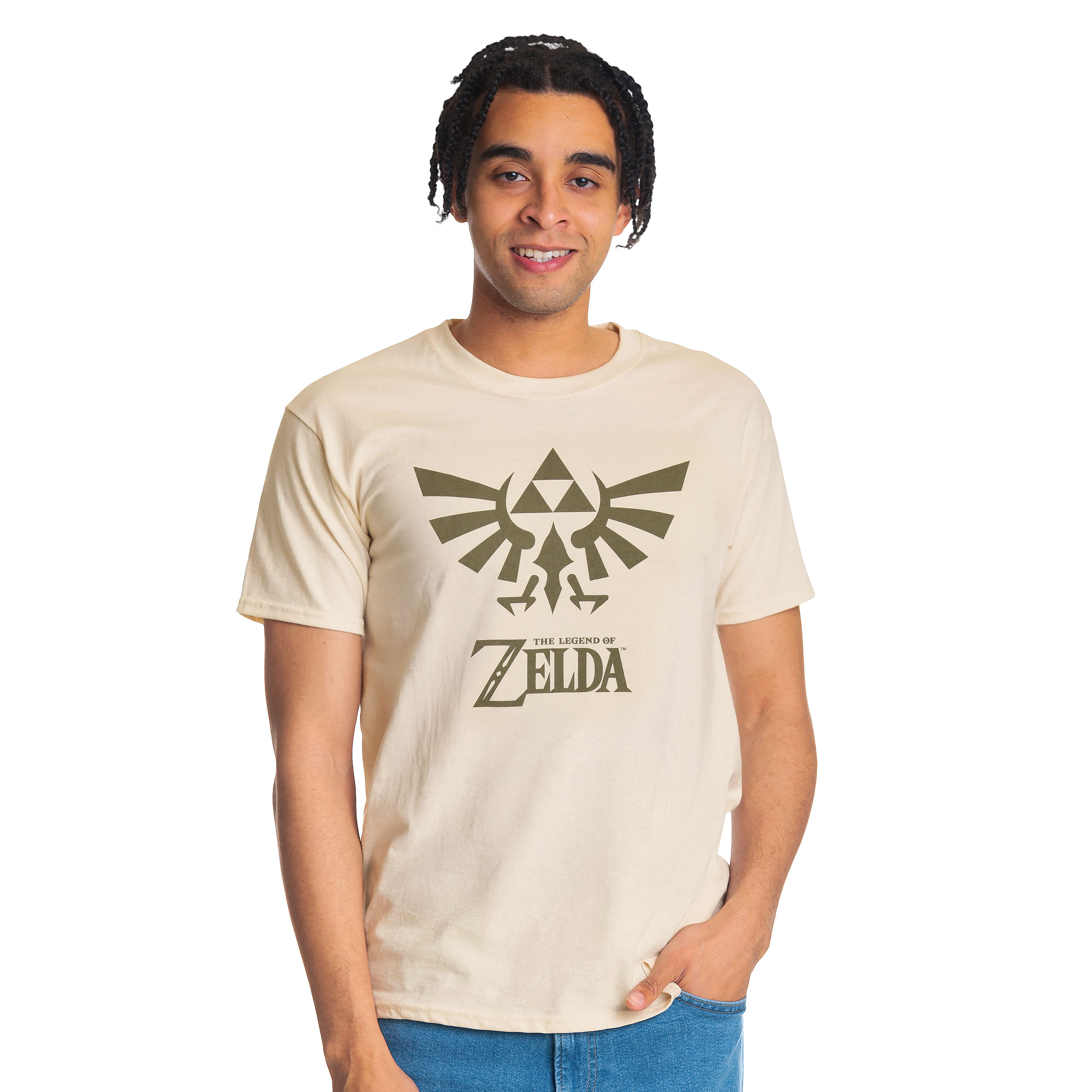 Zelda - T-shirt logo iconique beige