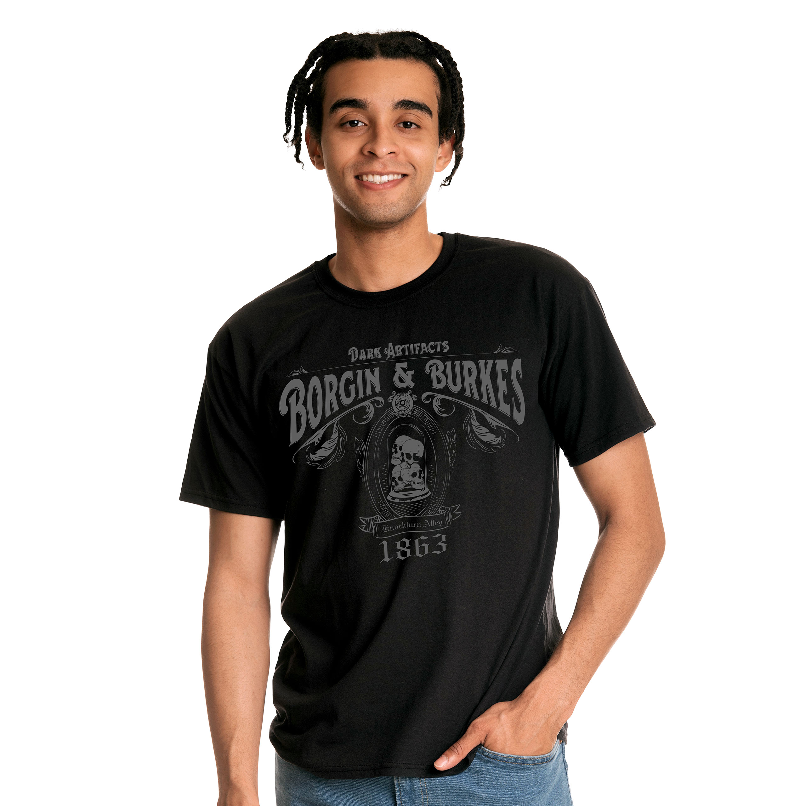 Camiseta negra Borgin and Burkes - Harry Potter